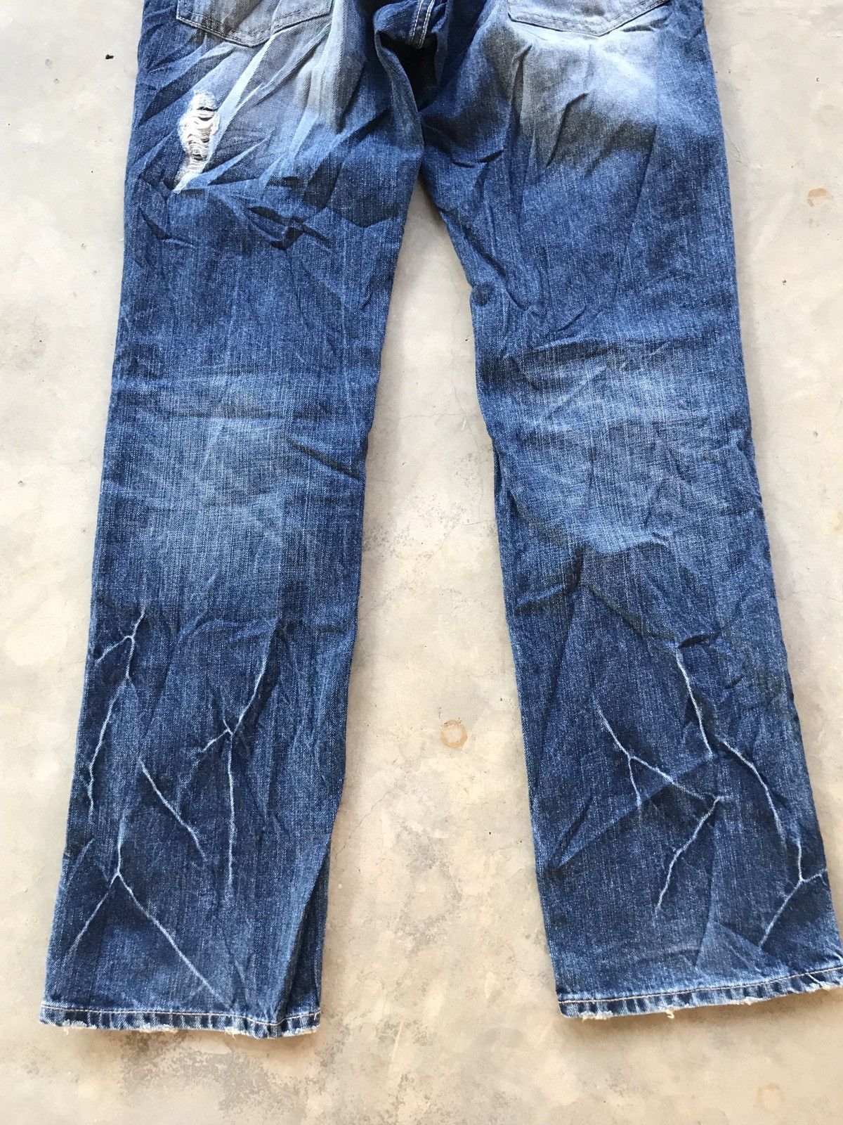 Japanese Brand Japanese Brand PPFM Distressed Denim Jeans Size US 34 / EU 50 - 9 Thumbnail
