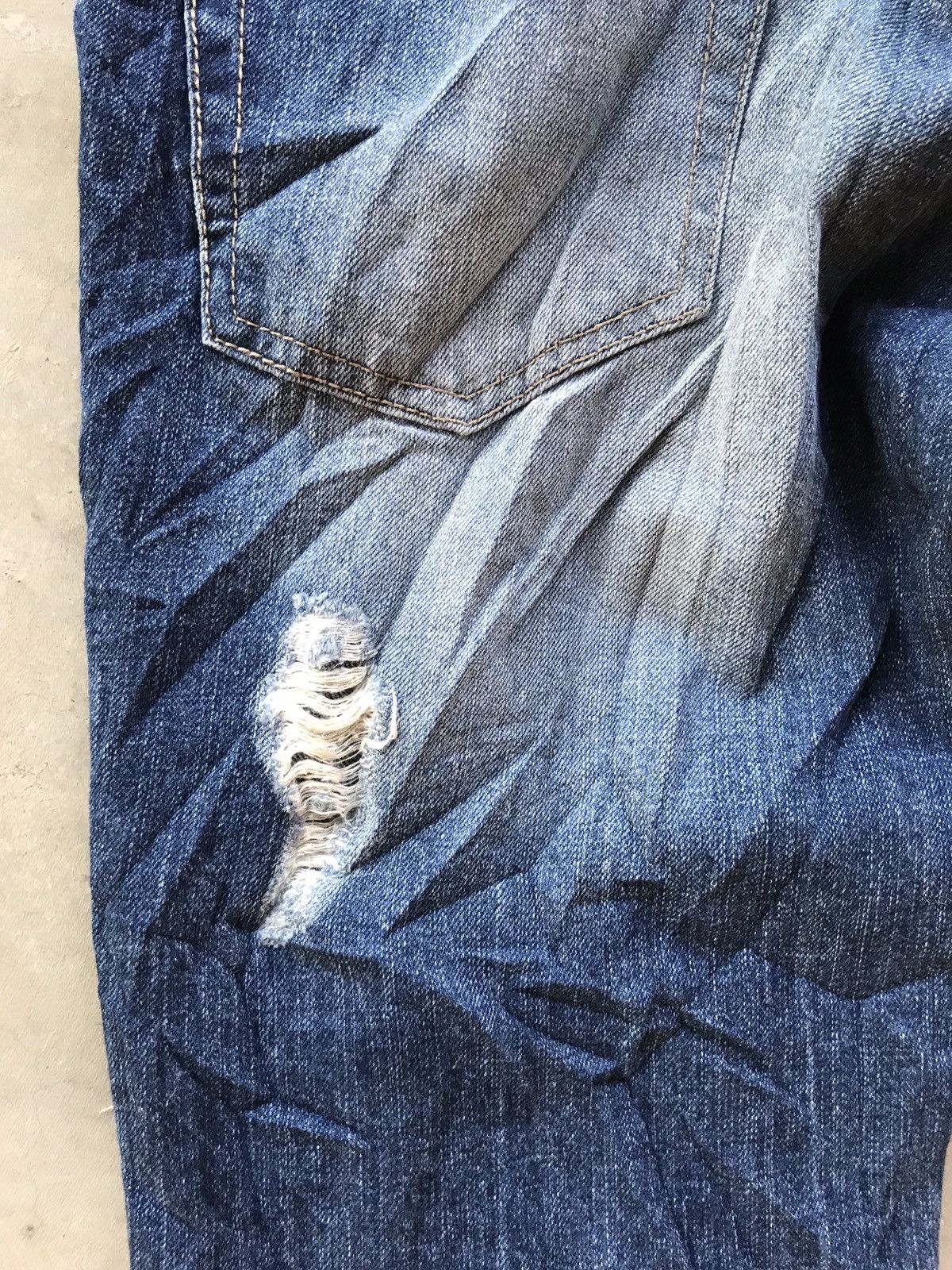 Japanese Brand Japanese Brand PPFM Distressed Denim Jeans Size US 34 / EU 50 - 10 Thumbnail