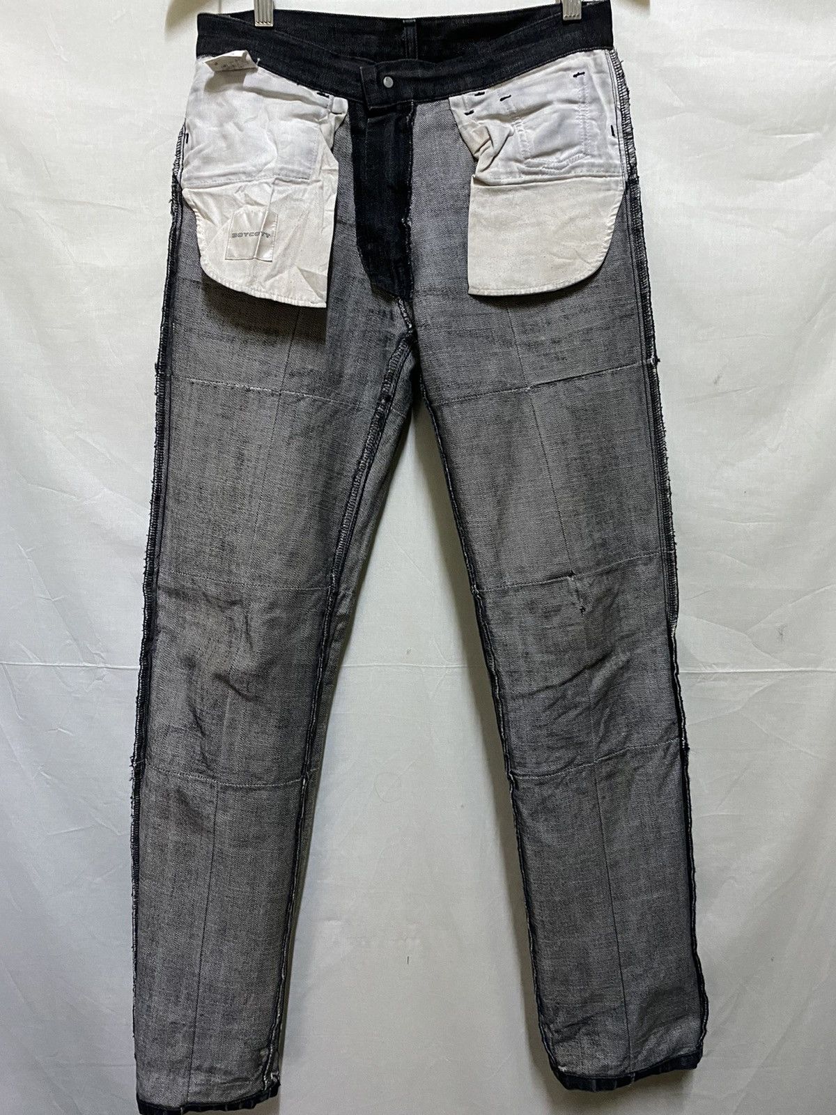 Boycott Boycott Hybrid Patchwork Style Jeans Japan Size US 30 / EU 46 - 14 Thumbnail