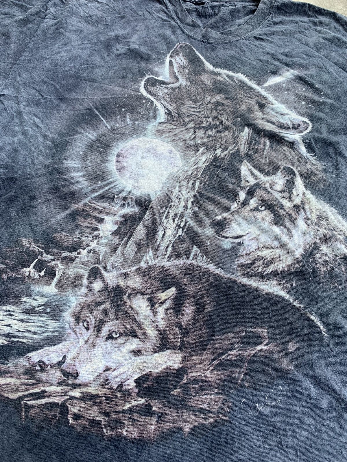 The Mountain Vintage Distressed BarkAtMoon Howling Wolf Tie Dye Tshirt Size US L / EU 52-54 / 3 - 2 Thumbnail