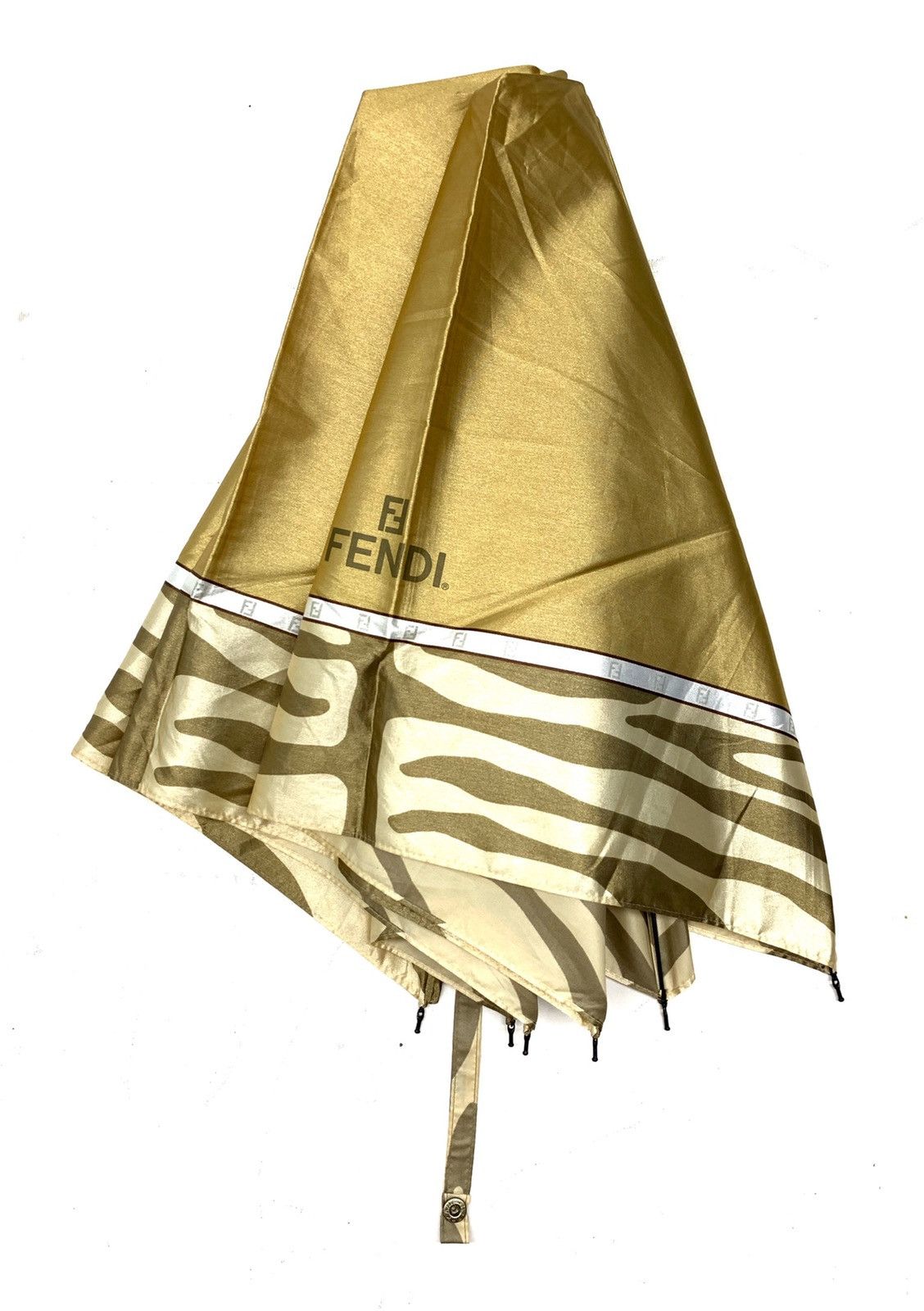 Designer × Fendi × Vintage RARE ‼️ FENDI Monogram FF Folding Umbrella Size ONE SIZE - 11 Thumbnail