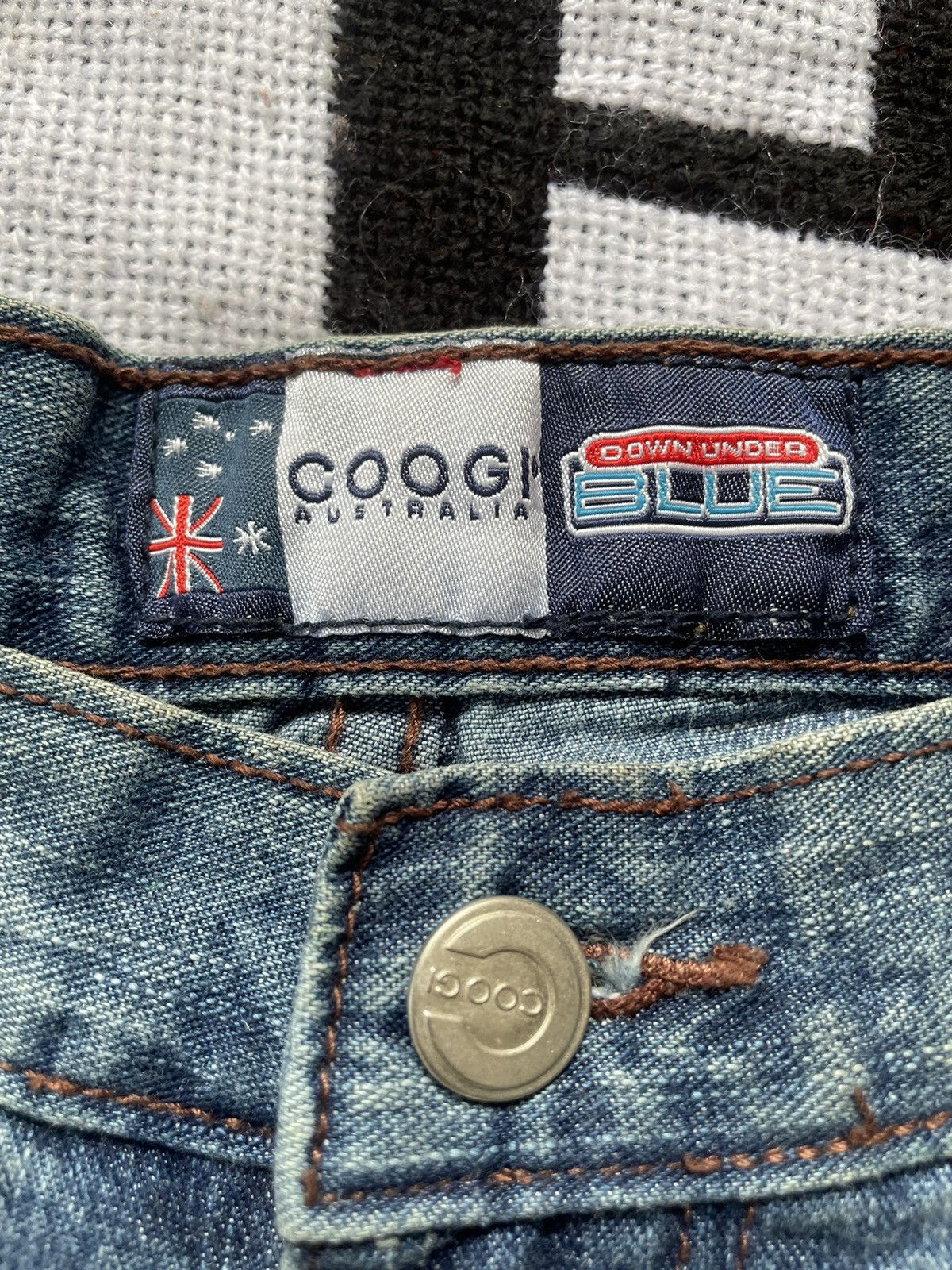 Coogi × Vintage 🔥Rare🔥 Y2K Coogi Down Under Blue Baggy Jeans Pants Size US 38 / EU 54 - 3 Thumbnail