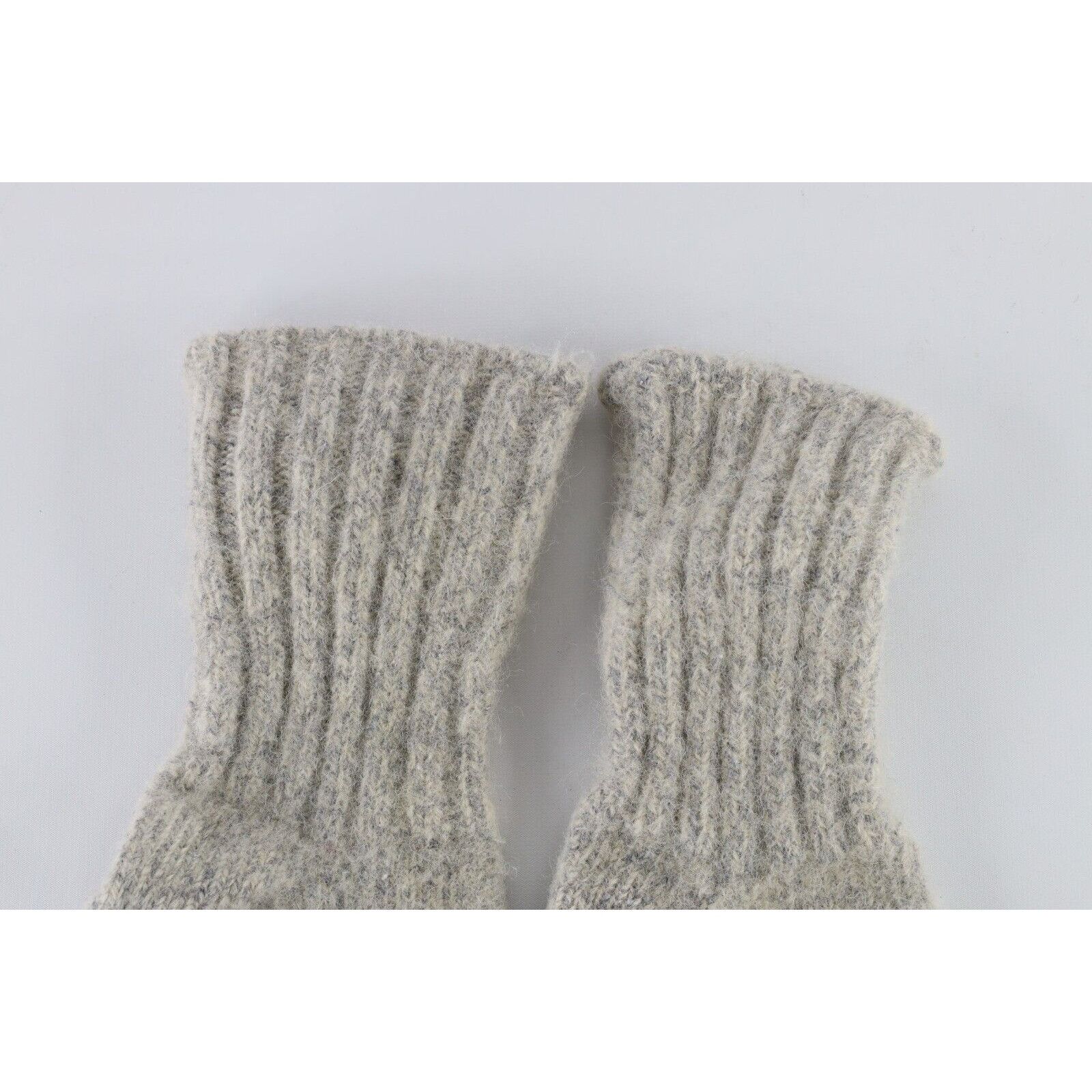 Vintage Vintage 70s Chunky Wool Knit Winter Hiking Boot Socks Gray Size ONE SIZE - 5 Thumbnail
