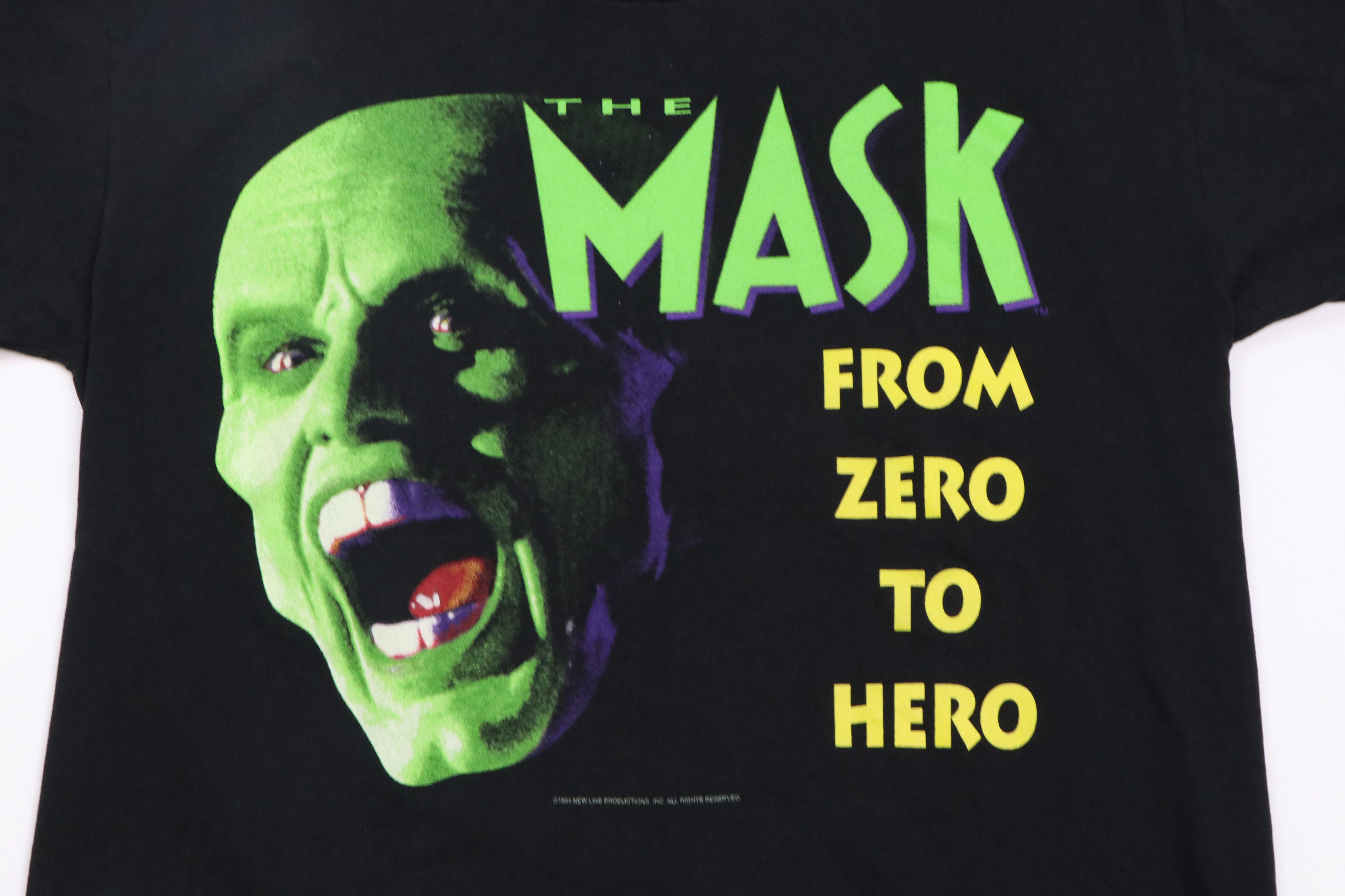 Vintage Vintage 1994 The Mask Jim Carrey Movie Promo T-Shirt Size US S / EU 44-46 / 1 - 2 Thumbnail