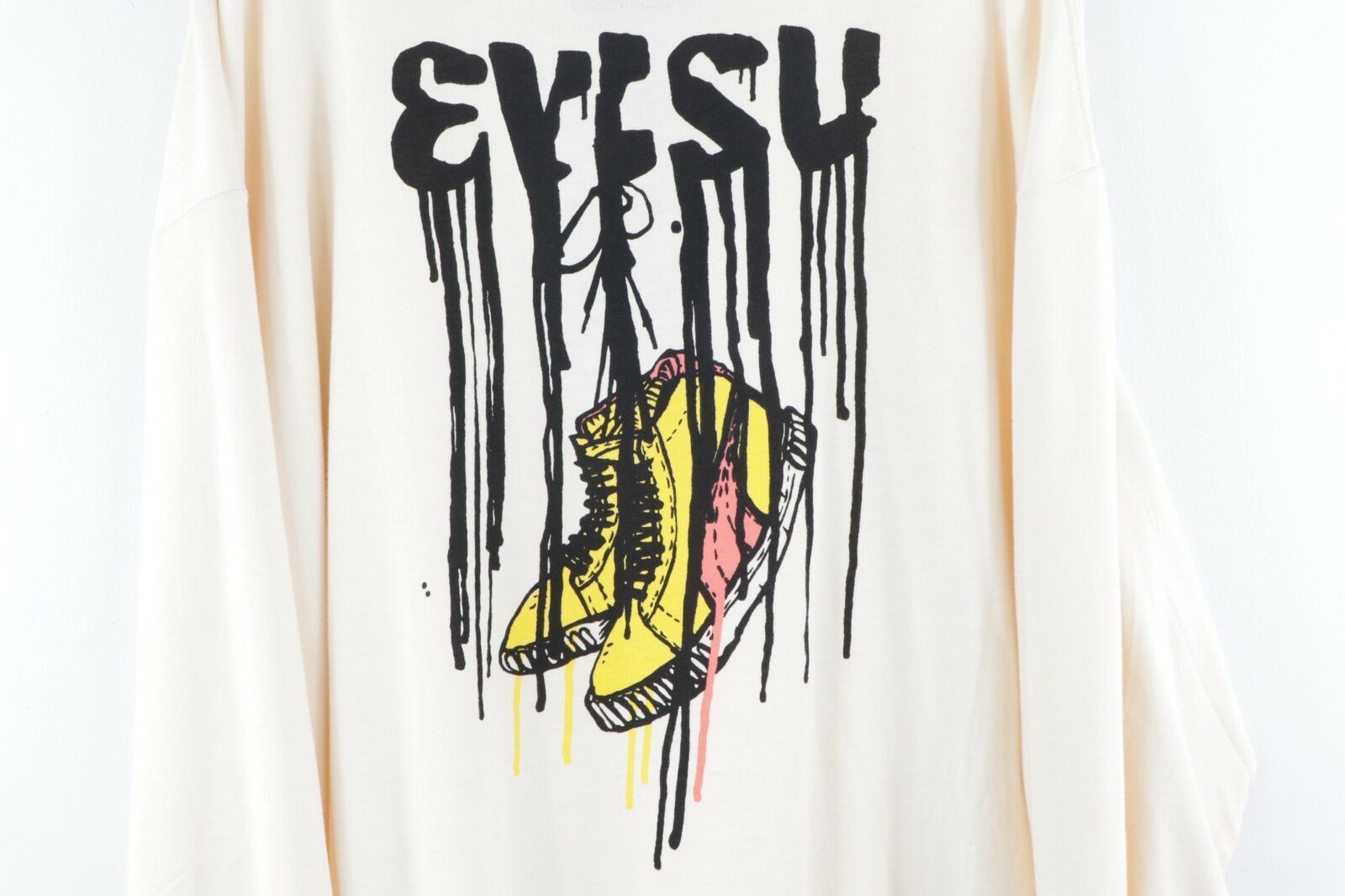 Evisu × Vintage NOS Vintage Evisu Streetwear Spell Out Long Sleeve Shirt 3X Size US XXL / EU 58 / 5 - 4 Thumbnail