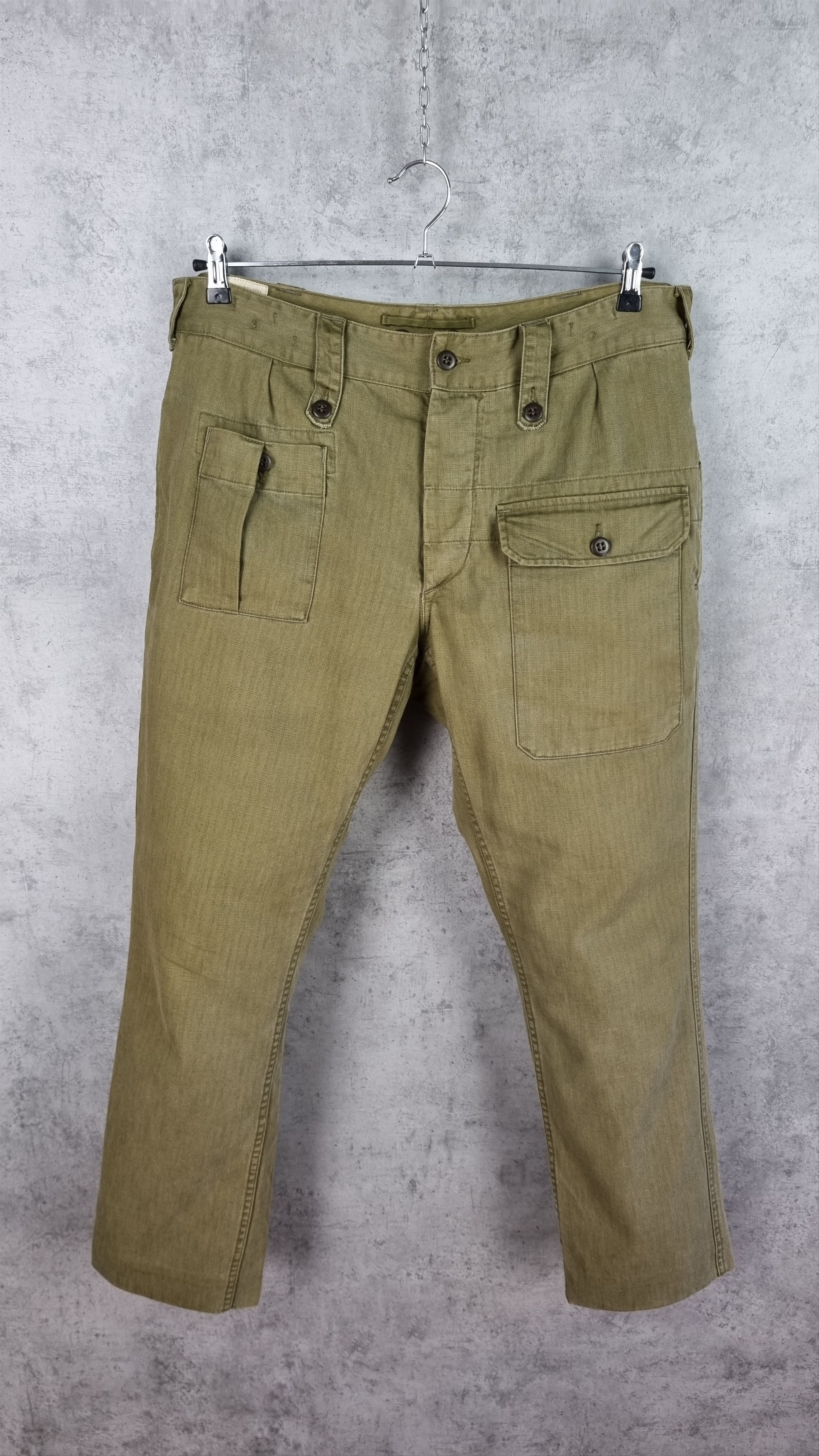 Polo Ralph Lauren × Ralph Lauren 90s Vintage Ralph Lauren Military Trousers 1960 Pants Size US 34 / EU 50 - 4 Thumbnail