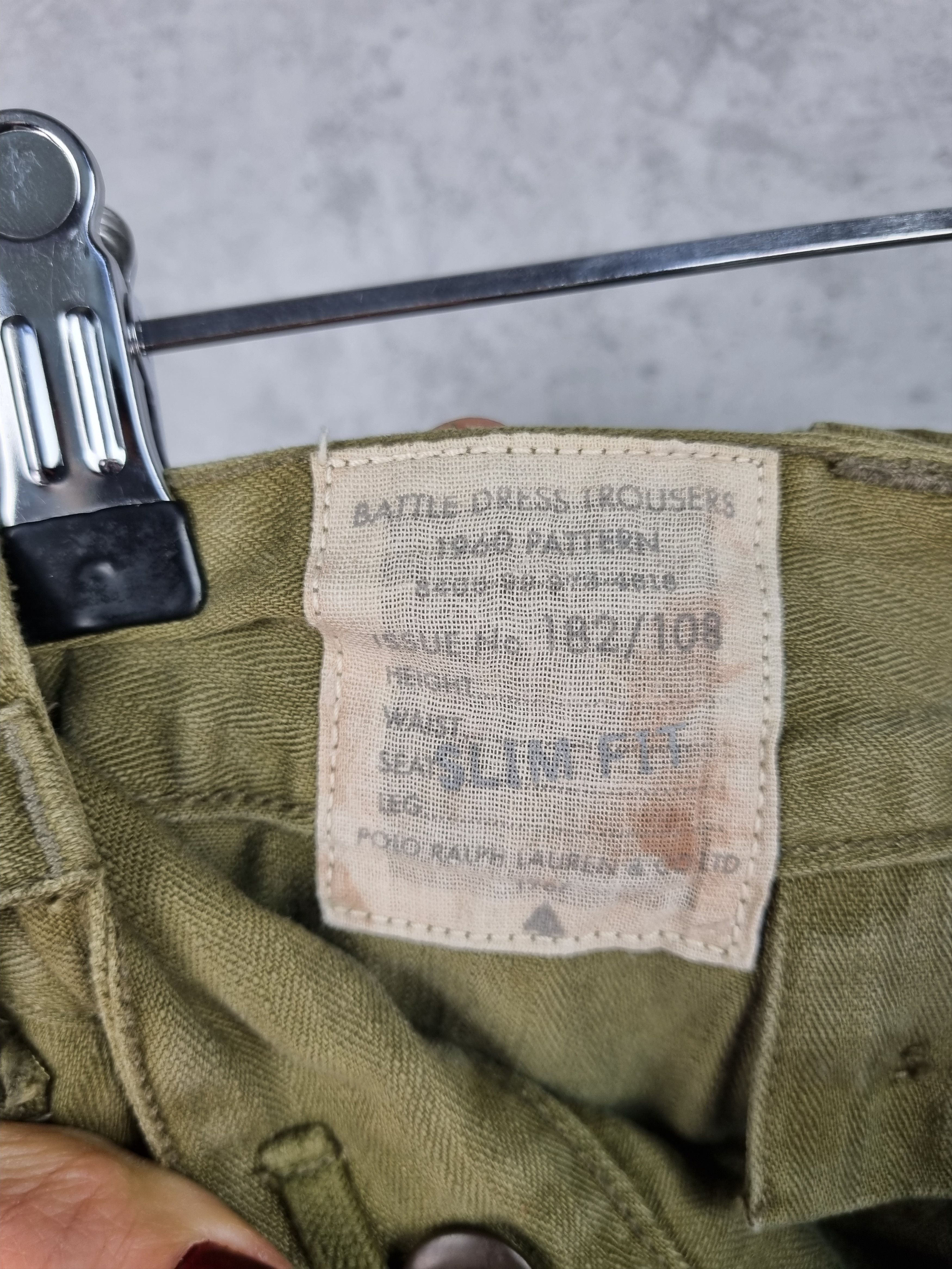 Polo Ralph Lauren × Ralph Lauren 90s Vintage Ralph Lauren Military Trousers 1960 Pants Size US 34 / EU 50 - 10 Thumbnail
