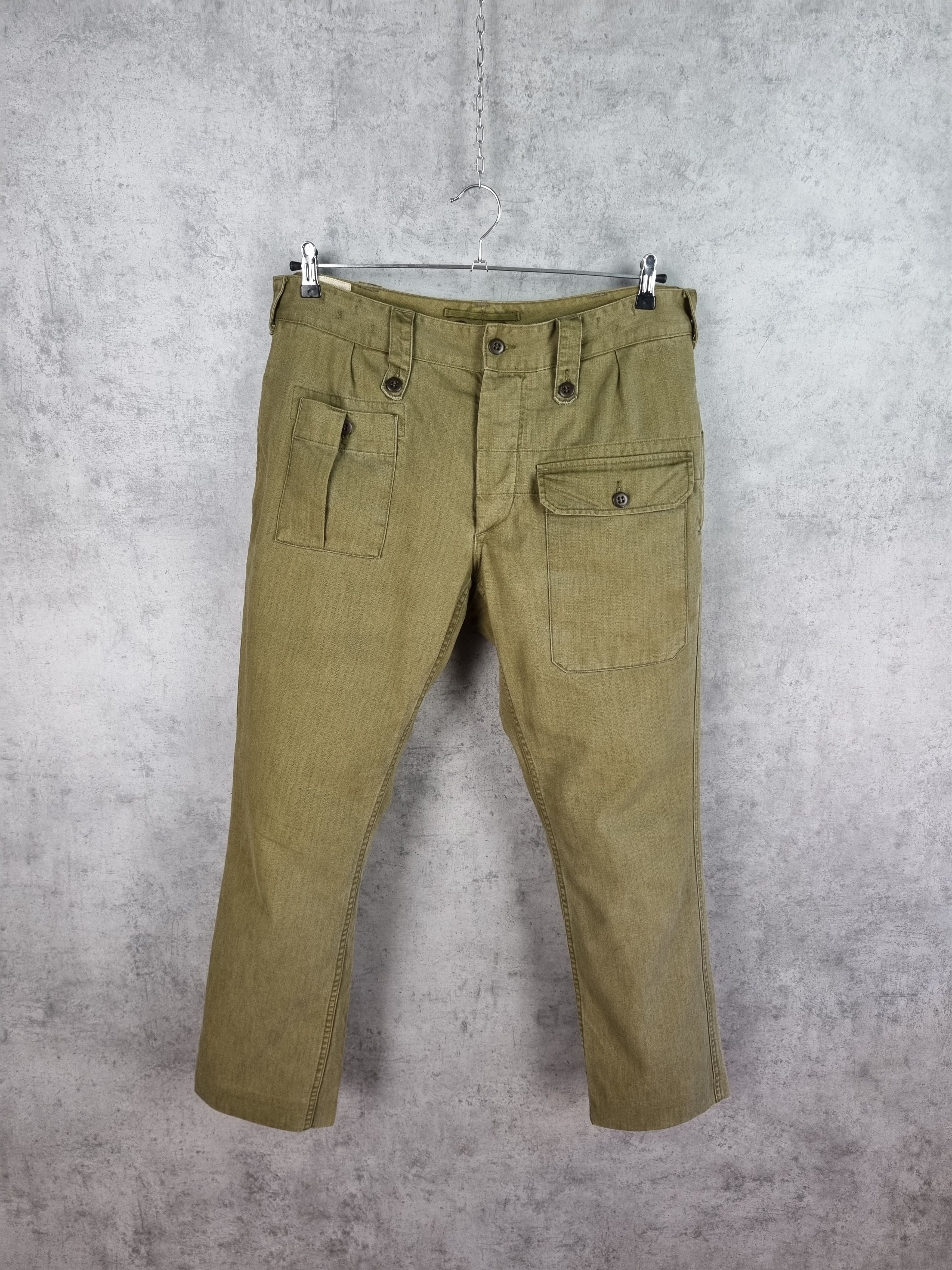 Polo Ralph Lauren × Ralph Lauren 90s Vintage Ralph Lauren Military Trousers 1960 Pants Size US 34 / EU 50 - 1 Thumbnail