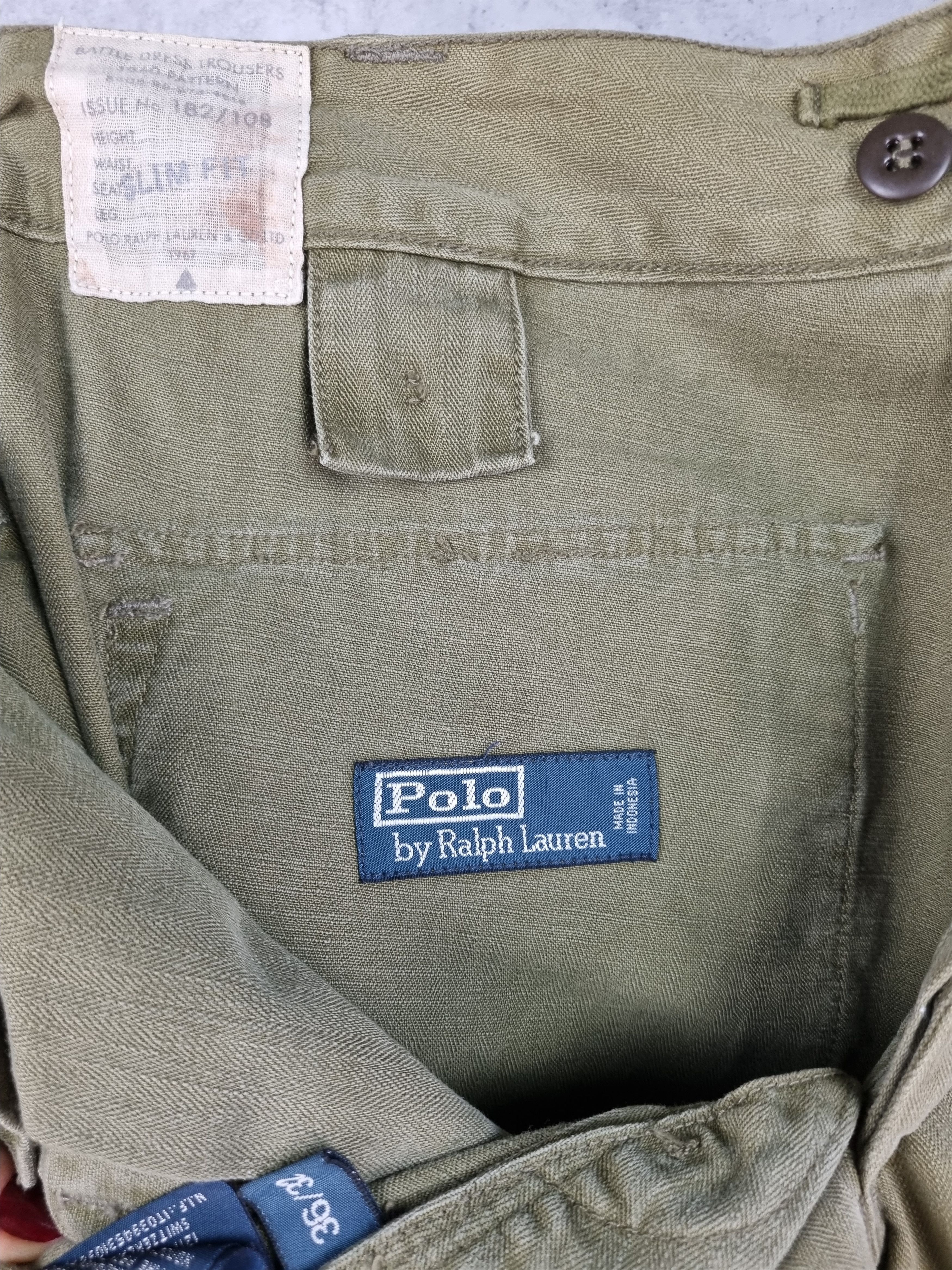 Polo Ralph Lauren × Ralph Lauren 90s Vintage Ralph Lauren Military Trousers 1960 Pants Size US 34 / EU 50 - 9 Thumbnail