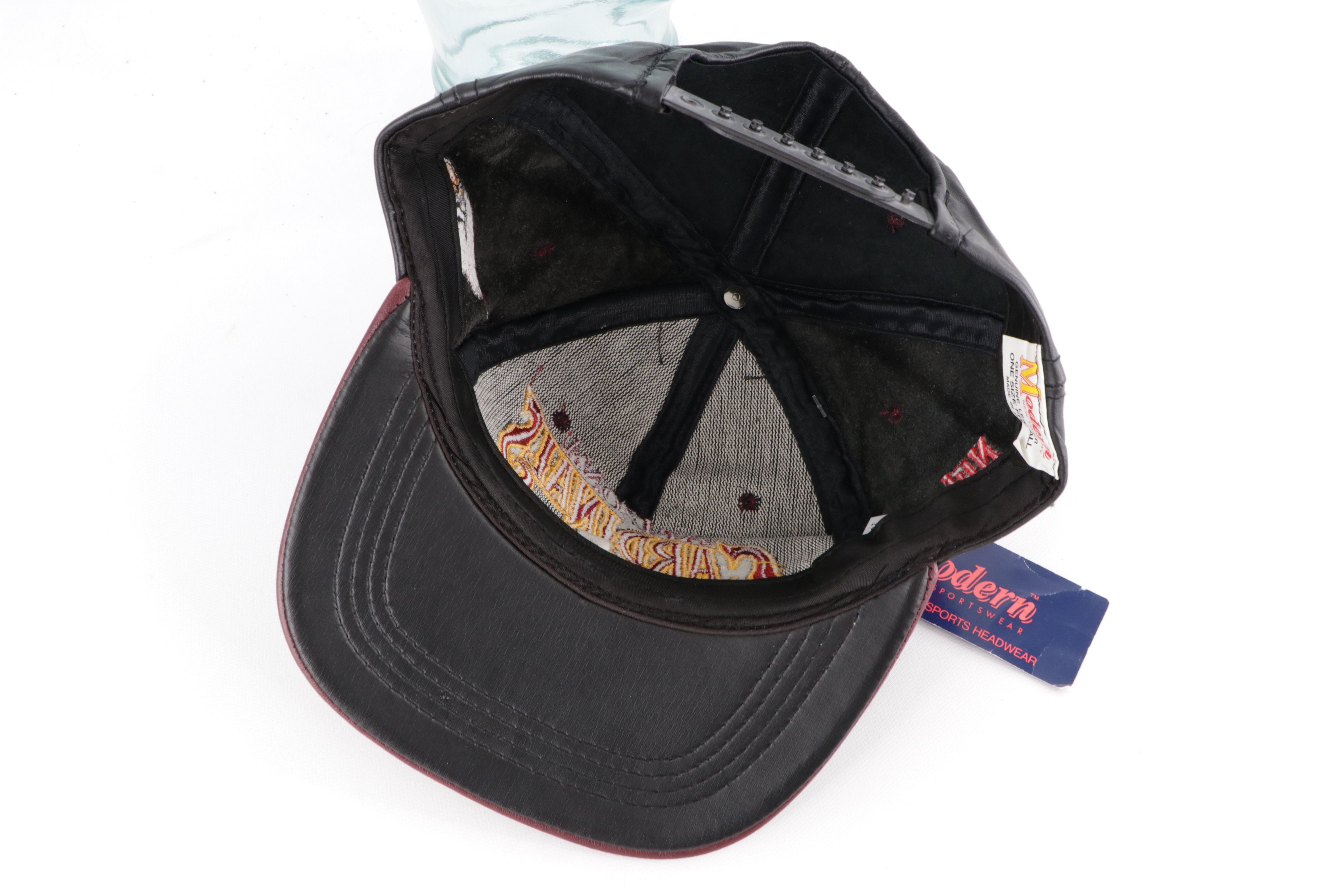 Vintage New Vintage 90s Arizona Cardinals Leather Snapback Hat Size ONE SIZE - 9 Thumbnail