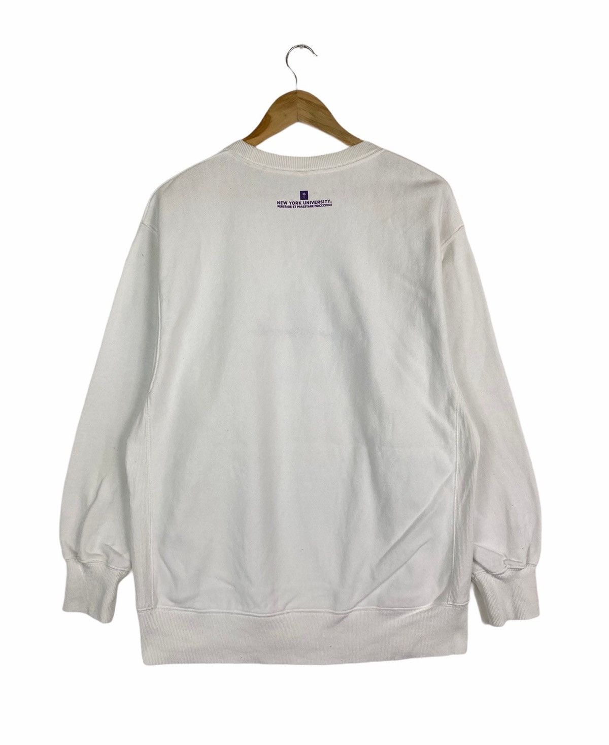 Vintage Vintage NEW YORK UNIVERSITY Big Logo Sweatshirt Pullover Size US M / EU 48-50 / 2 - 2 Thumbnail