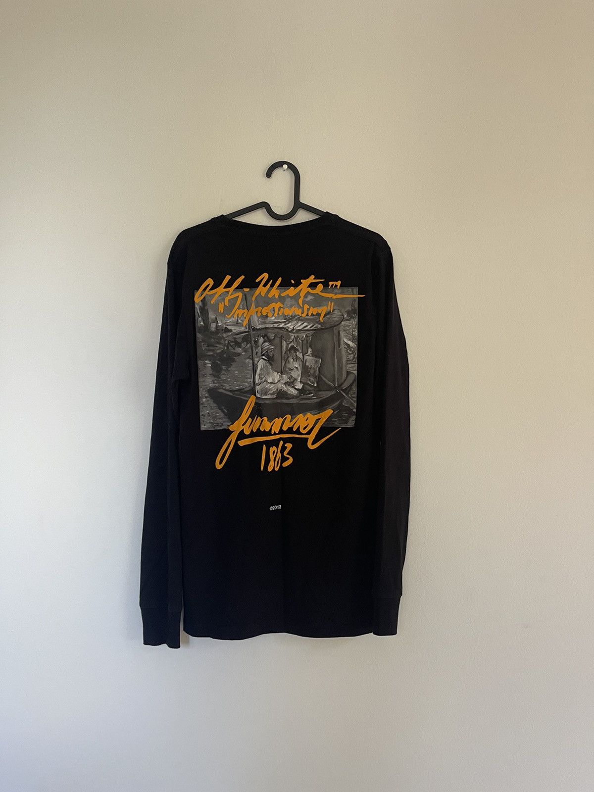 Off-White “impressionism” Long popular Sleeve Black Size XXS