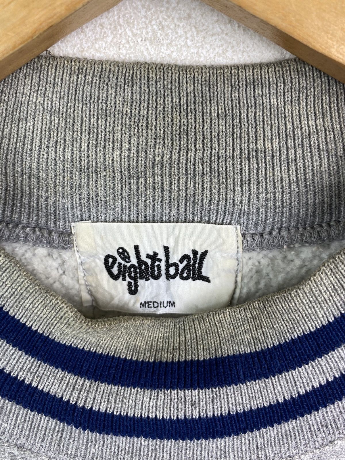 Vintage Vintage 8 BALL Streetwear Reverse Weave Sweatshirt Pullover Size US S / EU 44-46 / 1 - 4 Thumbnail