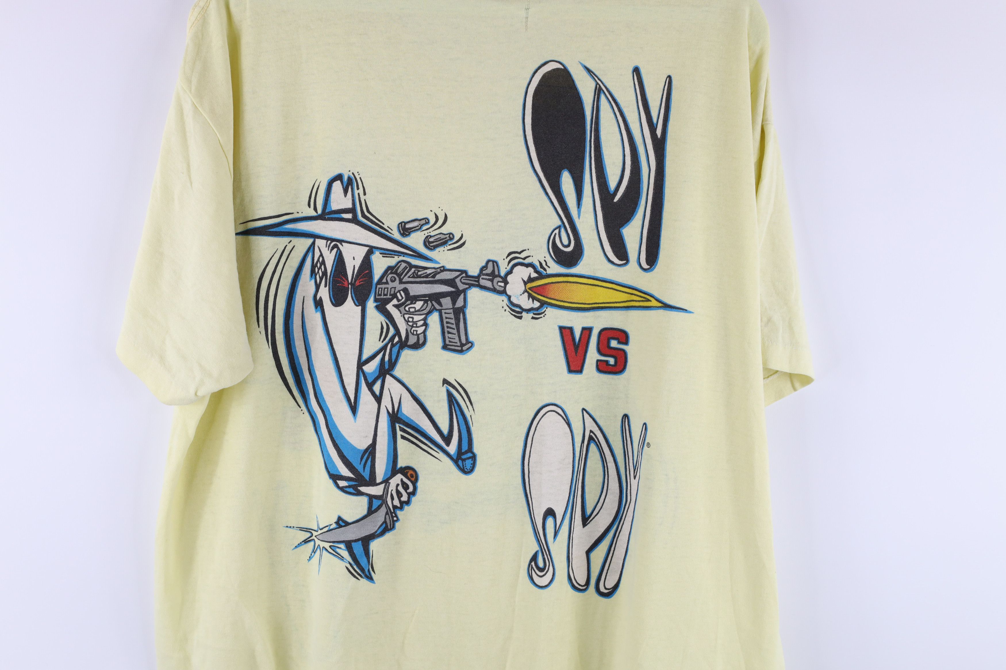Vintage Vintage 80s Mad Magazine Spy vs Spy Double Sided T-Shirt Size US XL / EU 56 / 4 - 10 Thumbnail