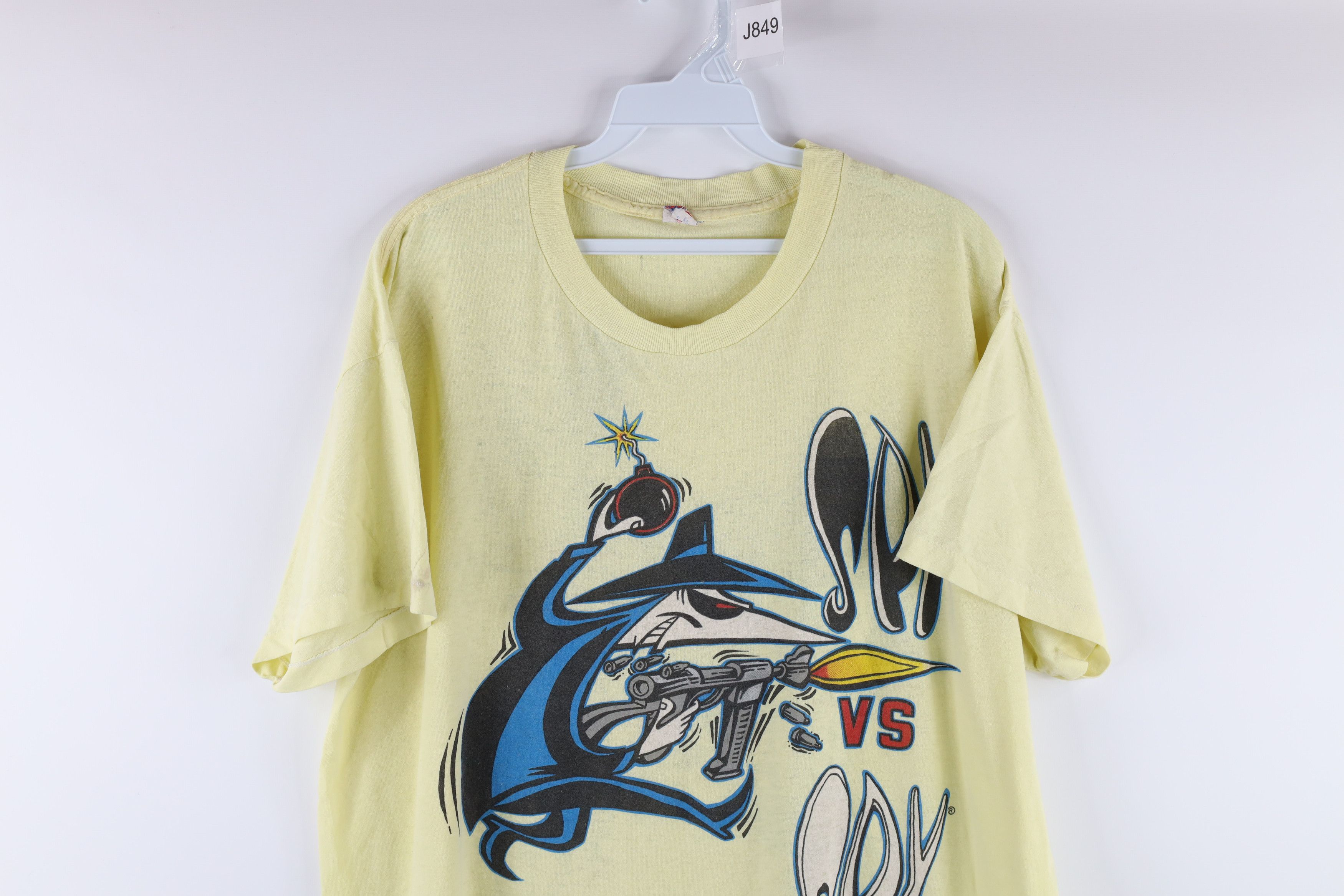 Vintage Vintage 80s Mad Magazine Spy vs Spy Double Sided T-Shirt Size US XL / EU 56 / 4 - 2 Thumbnail