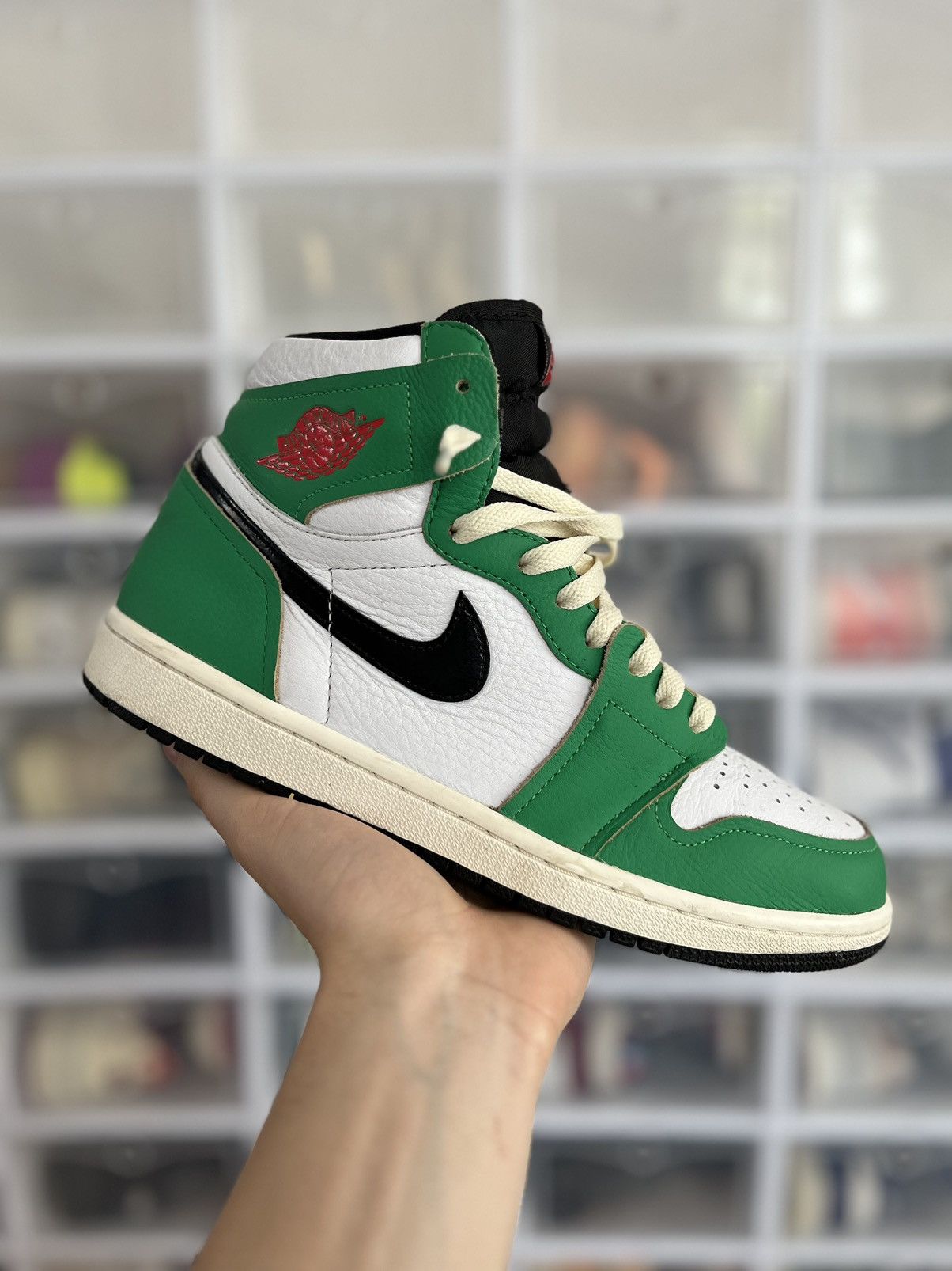 Nike Nike Air Jordan 1 High Lucky Green Wmns Gently Used Size 9.5 | Grailed