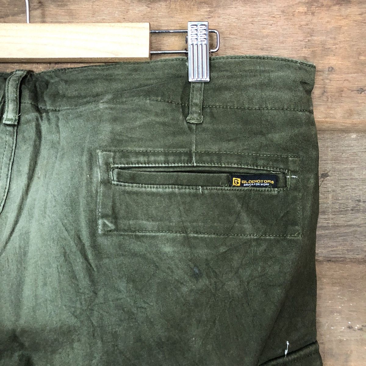 Japanese Brand Glodiator Dark Green multipocket tactical Cargo Pants #4511 Size US 36 / EU 52 - 15 Thumbnail