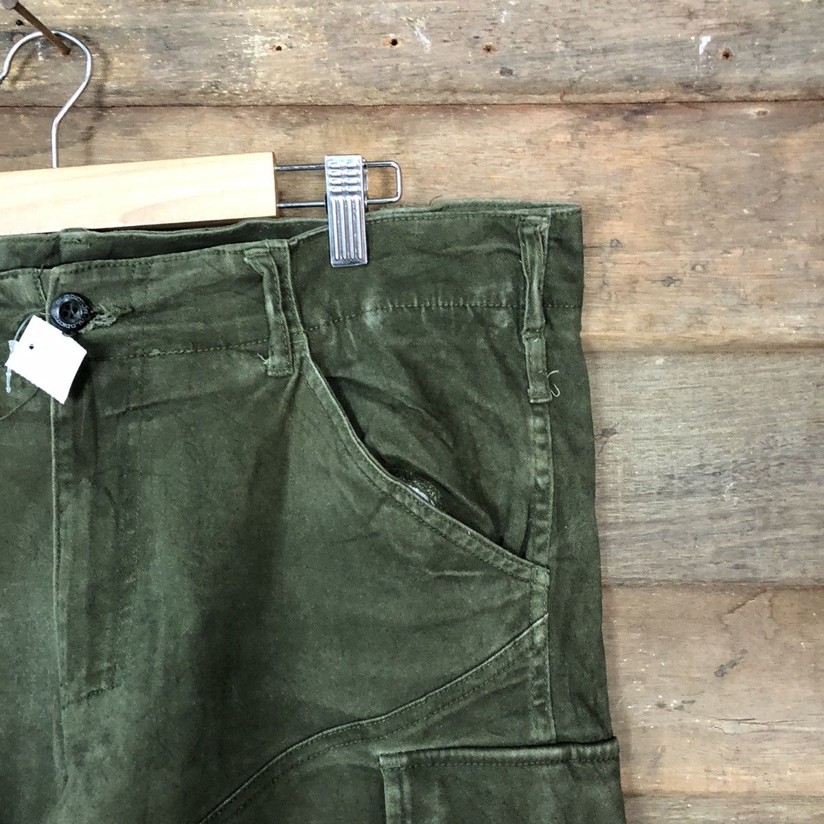 Japanese Brand Glodiator Dark Green multipocket tactical Cargo Pants #4511 Size US 36 / EU 52 - 5 Thumbnail