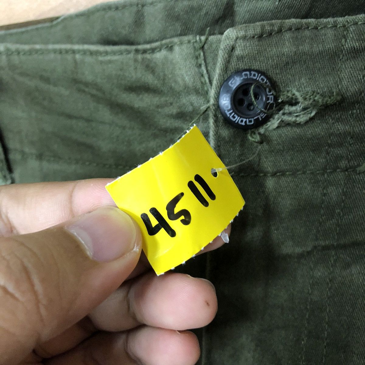 Japanese Brand Glodiator Dark Green multipocket tactical Cargo Pants #4511 Size US 36 / EU 52 - 10 Thumbnail