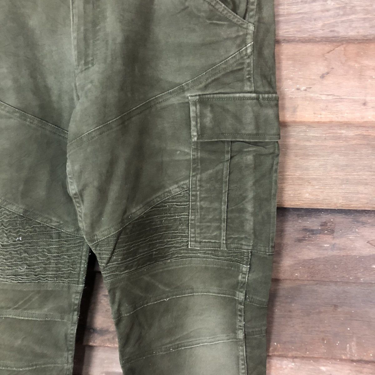 Japanese Brand Glodiator Dark Green multipocket tactical Cargo Pants #4511 Size US 36 / EU 52 - 7 Thumbnail