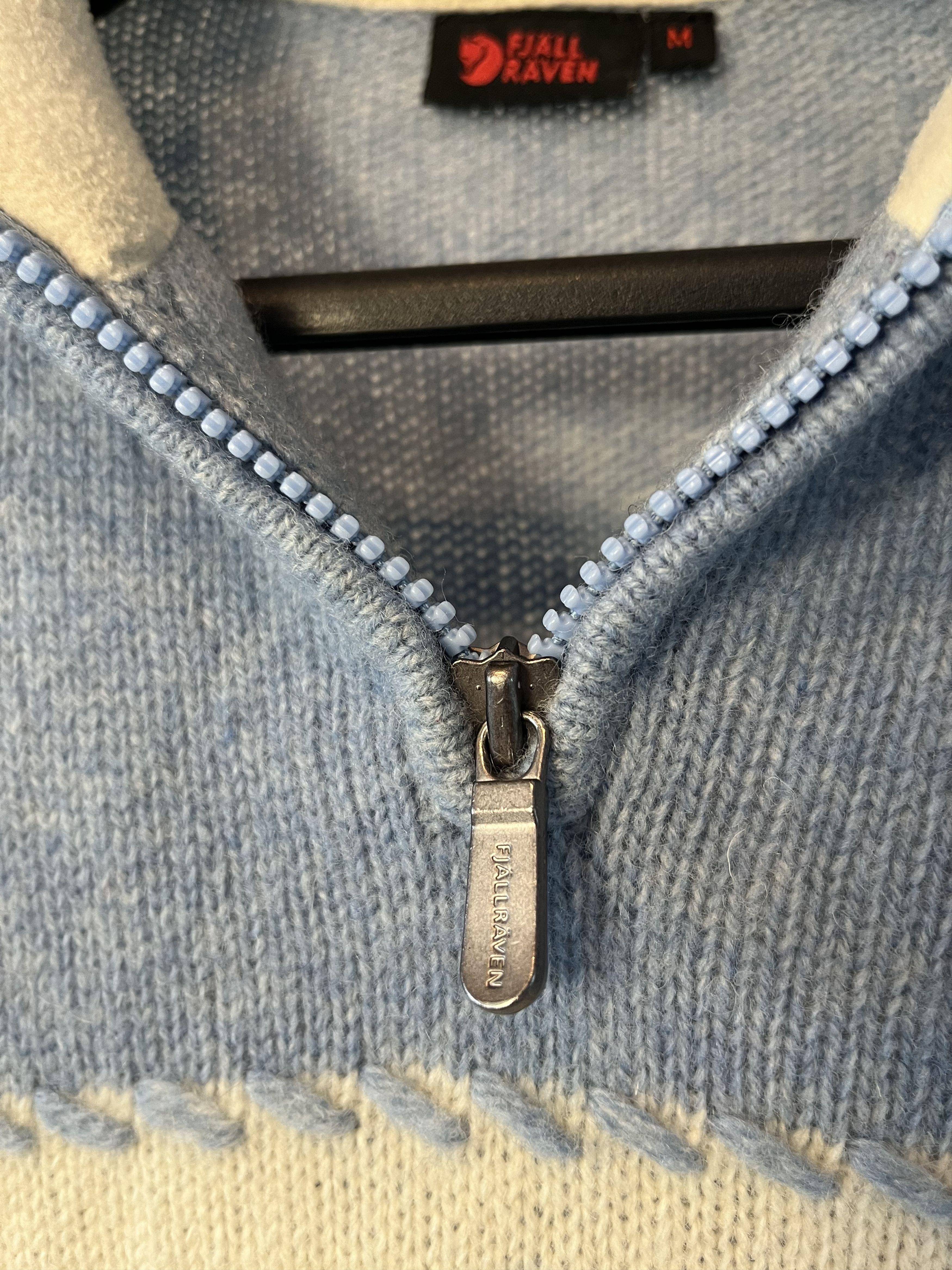 Fjallraven Fjallraven Baby Blue Big Logo Womens Wool Knit Size M / US 6-8 / IT 42-44 - 5 Thumbnail