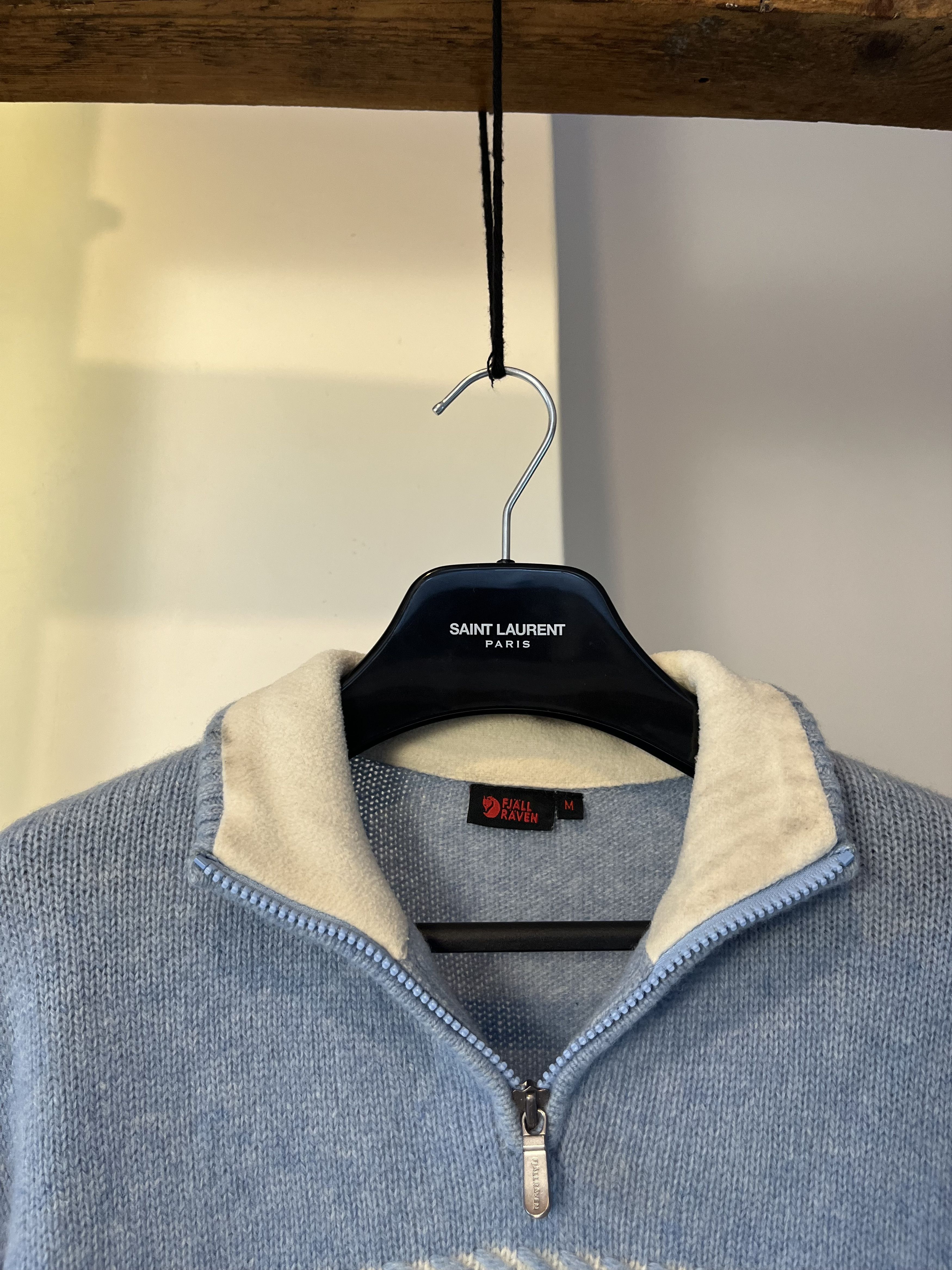 Fjallraven Fjallraven Baby Blue Big Logo Womens Wool Knit Size M / US 6-8 / IT 42-44 - 4 Thumbnail