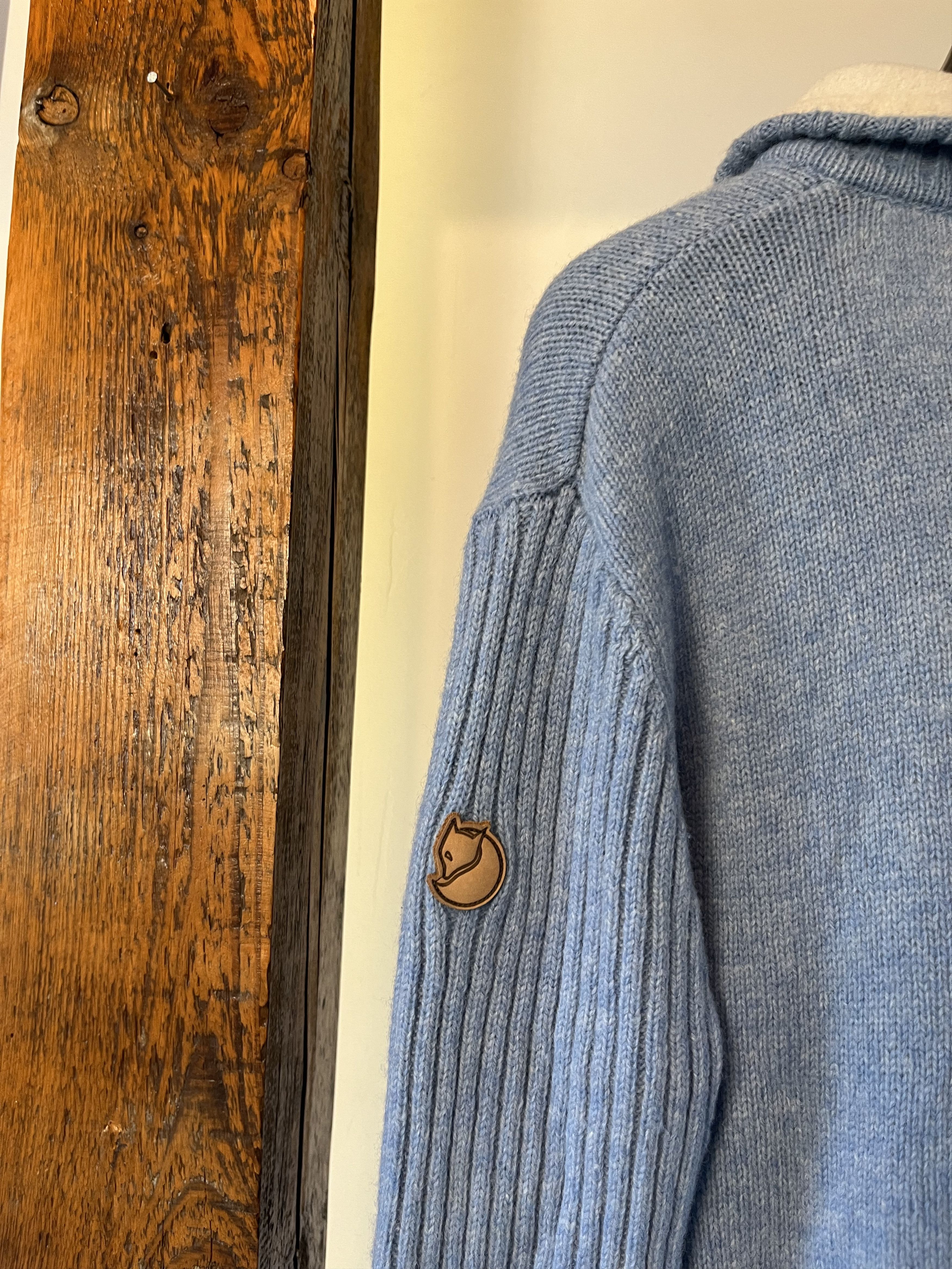Fjallraven Fjallraven Baby Blue Big Logo Womens Wool Knit Size M / US 6-8 / IT 42-44 - 8 Thumbnail