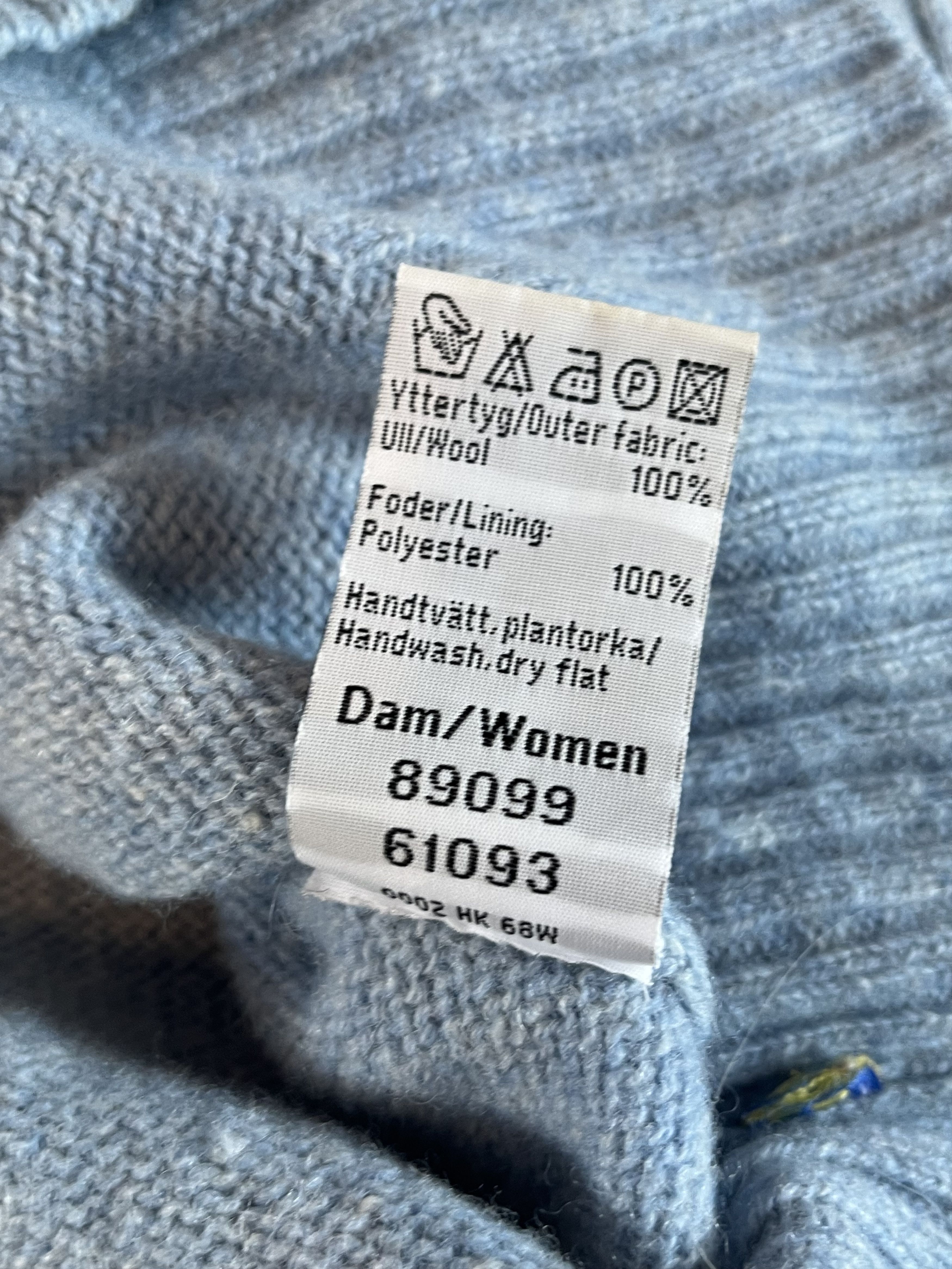 Fjallraven Fjallraven Baby Blue Big Logo Womens Wool Knit Size M / US 6-8 / IT 42-44 - 12 Thumbnail