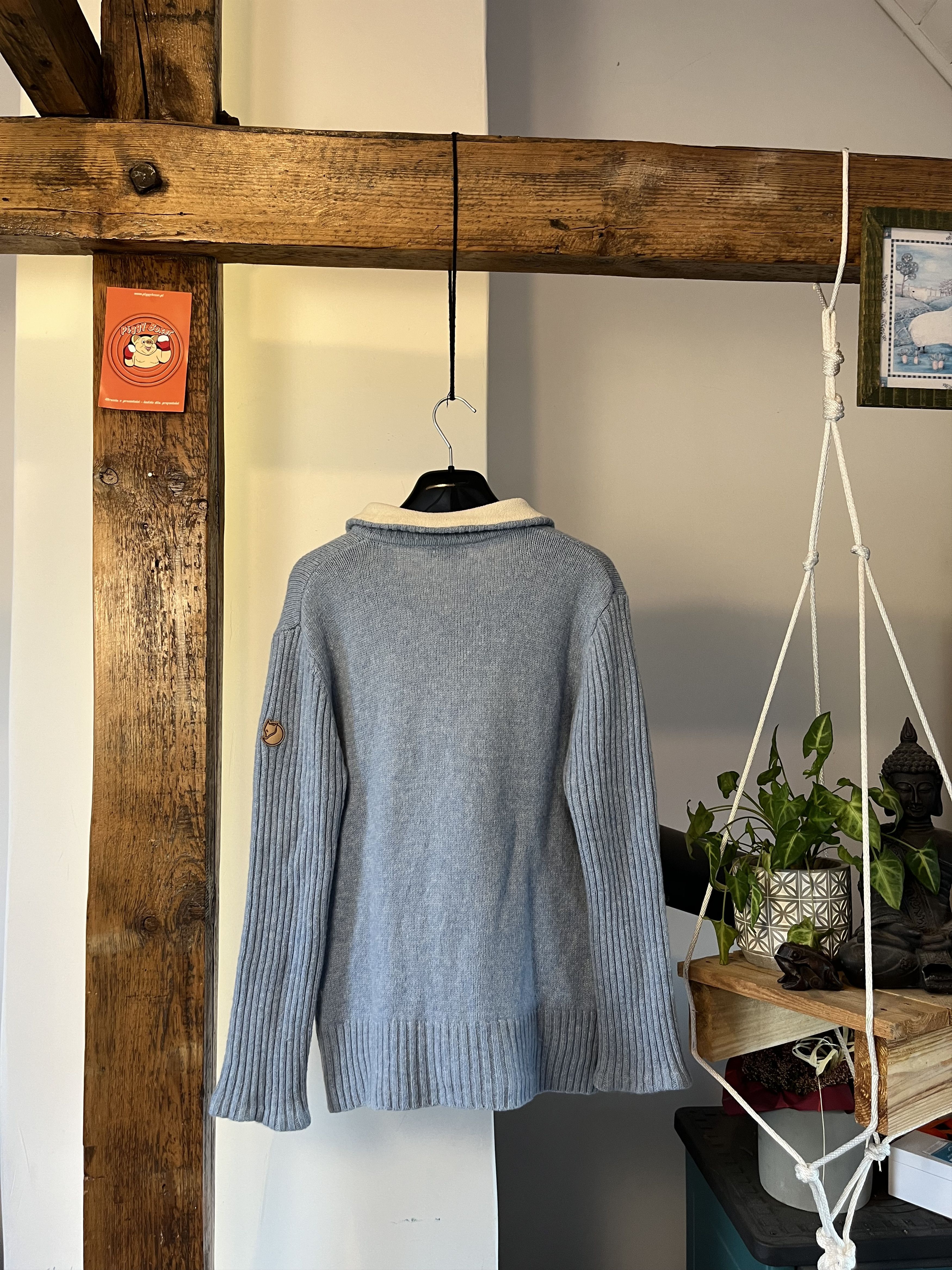 Fjallraven Fjallraven Baby Blue Big Logo Womens Wool Knit Size M / US 6-8 / IT 42-44 - 2 Thumbnail