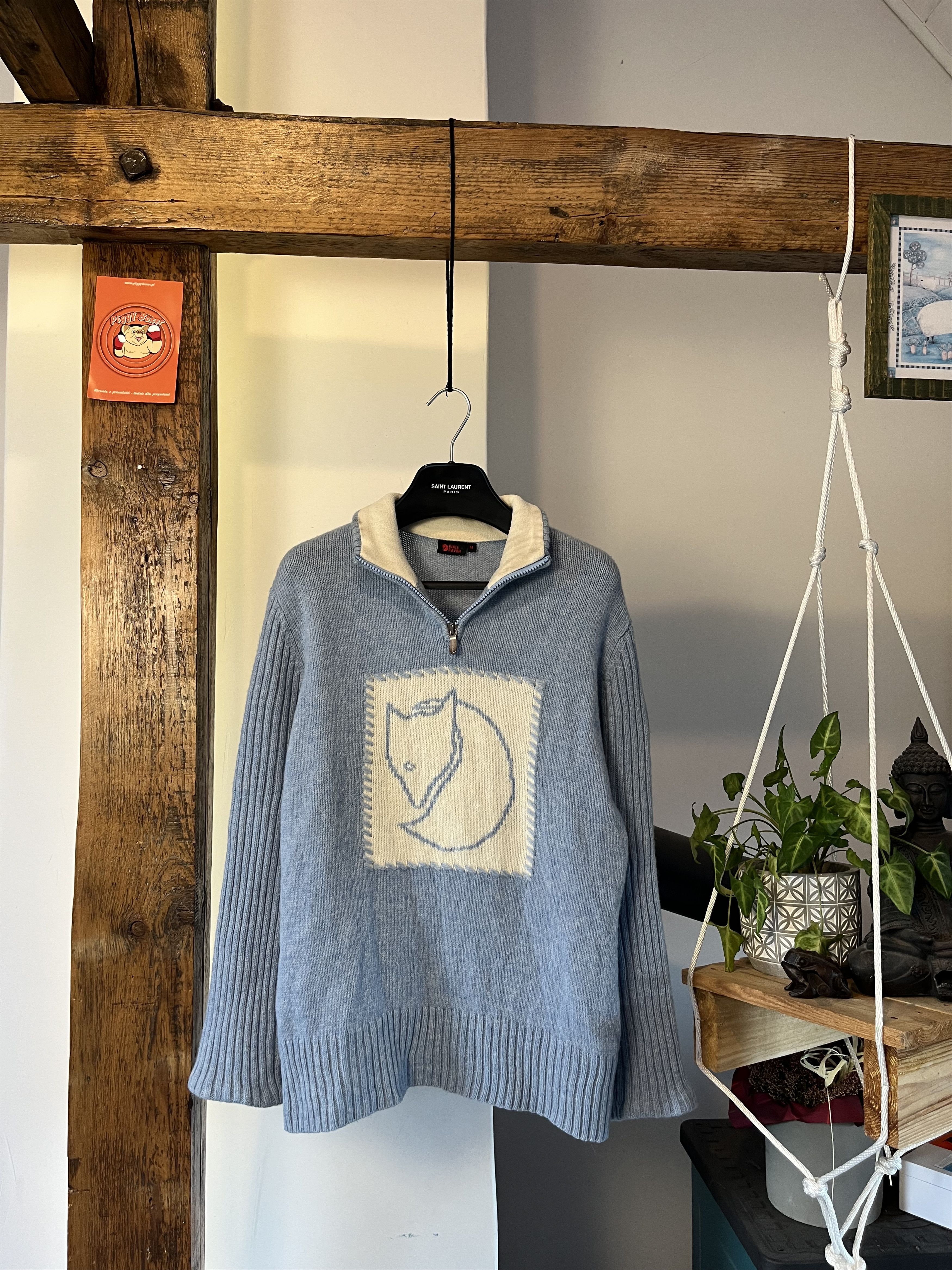 Fjallraven Fjallraven Baby Blue Big Logo Womens Wool Knit Size M / US 6-8 / IT 42-44 - 1 Thumbnail