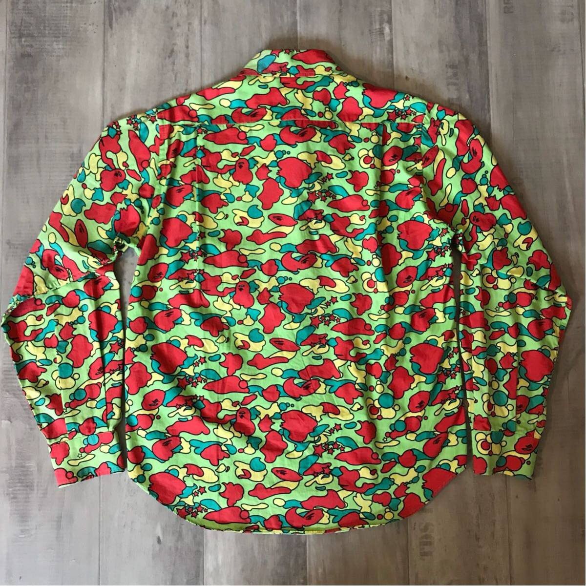 Bape BAPE psyche camo long sleeve shirt Size US S / EU 44-46 / 1 - 2 Thumbnail