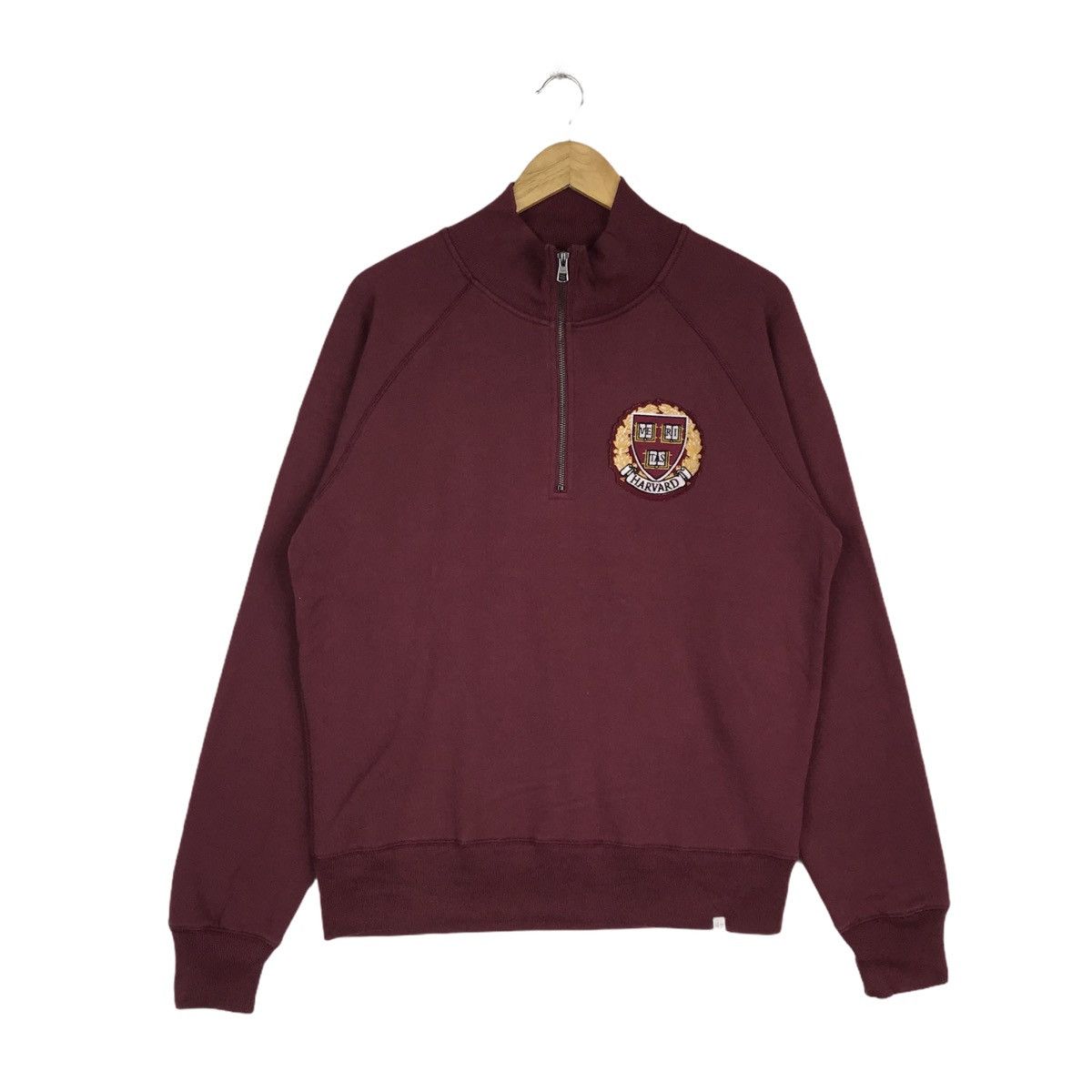 47 Brand Vintage Harvard University Half Zipper Sweatshirt Size US S / EU 44-46 / 1 - 1 Thumbnail