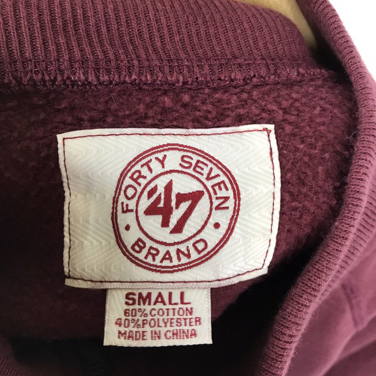 47 Brand Vintage Harvard University Half Zipper Sweatshirt Size US S / EU 44-46 / 1 - 5 Thumbnail