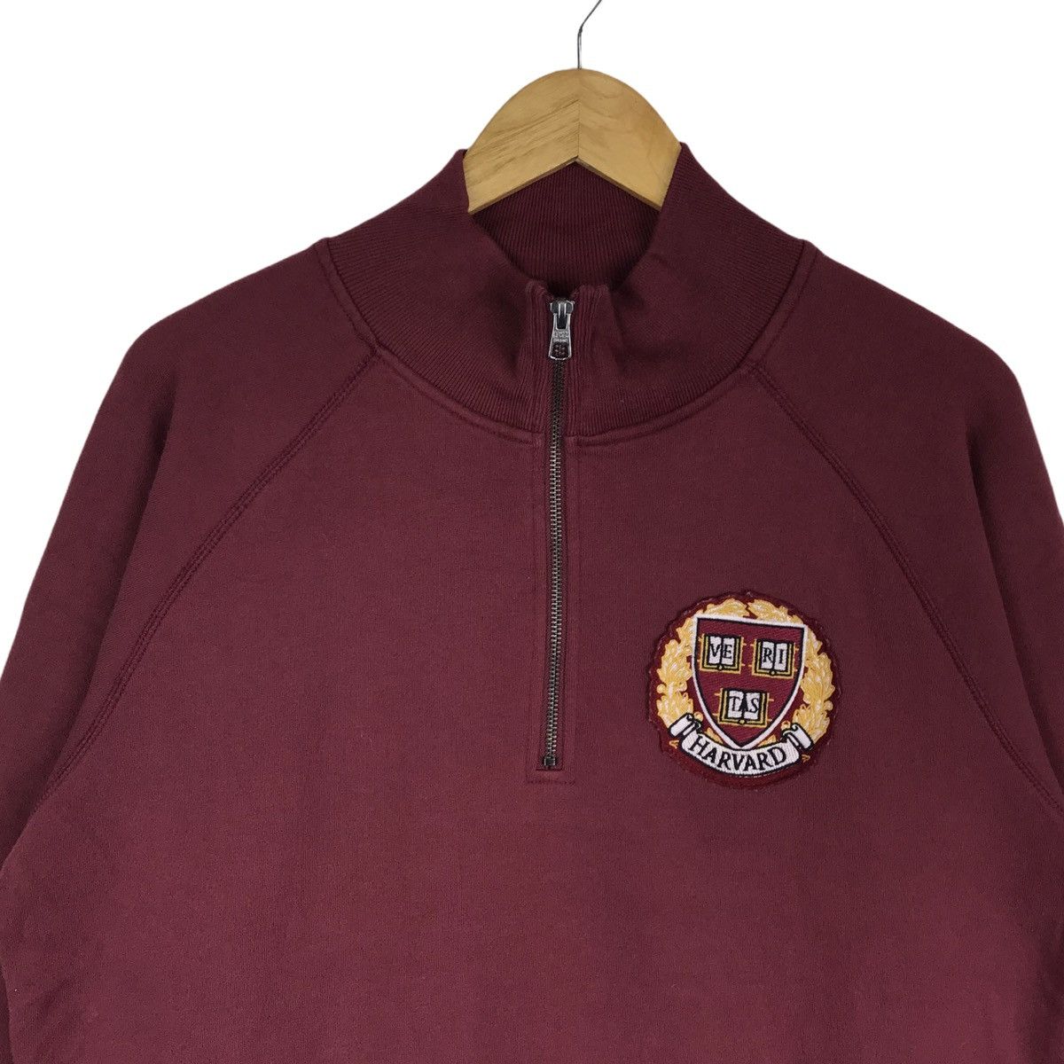 47 Brand Vintage Harvard University Half Zipper Sweatshirt Size US S / EU 44-46 / 1 - 2 Thumbnail