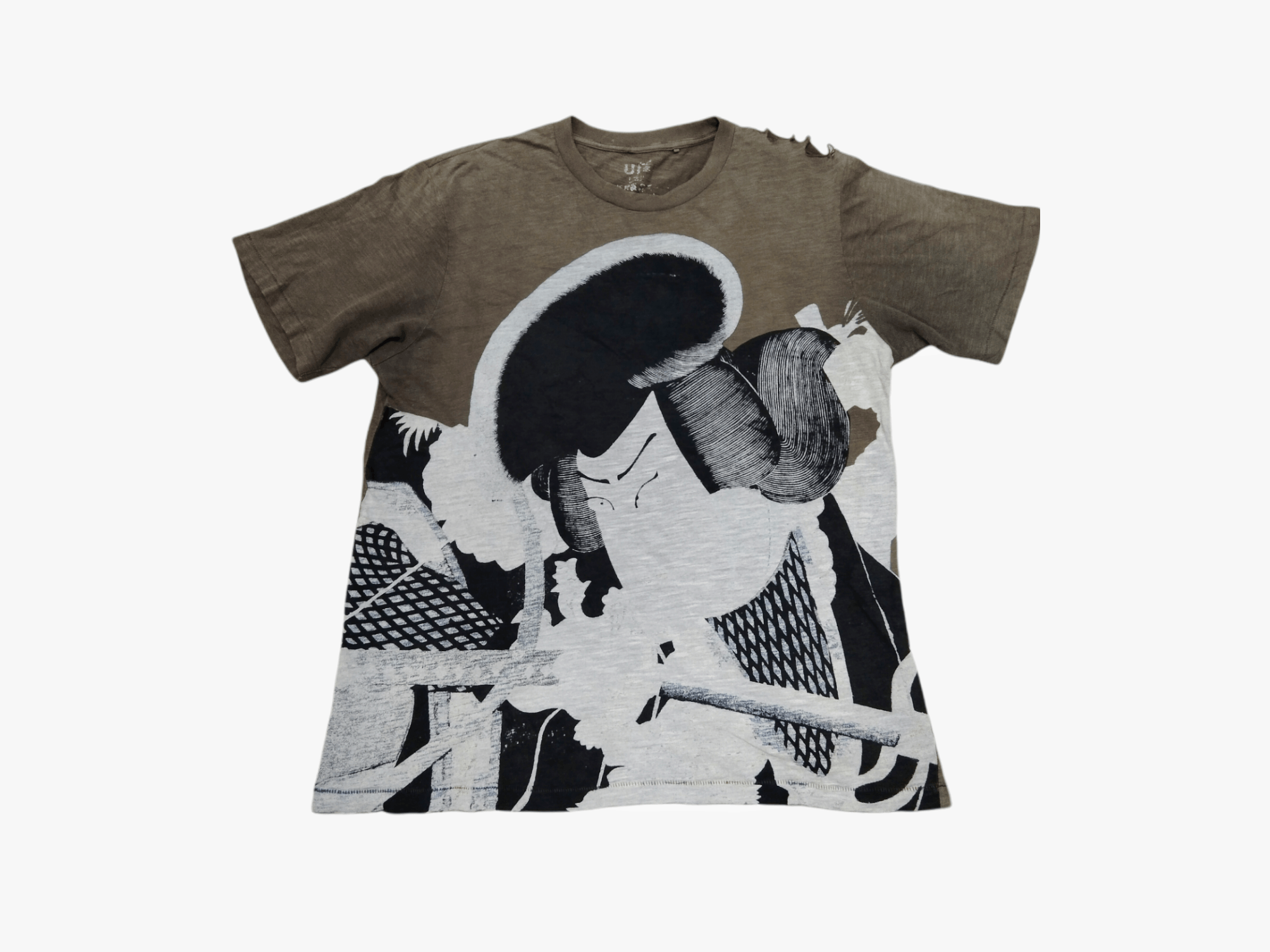 Japanese Brand × Jun Takahashi × Uniqlo THRASHED VINTAGE UNIQLO X SHOCHIKU KABUKI GRAPHIC TEE Size US XL / EU 56 / 4 - 2 Thumbnail
