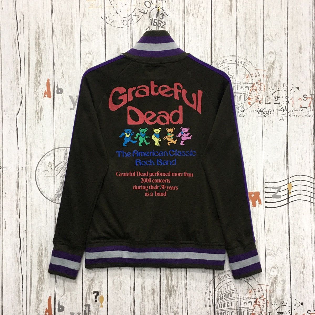 image of Grateful Dead x Ppfm Sweater Big Print/biglogo&spellout in Green, Men's (Size Small)