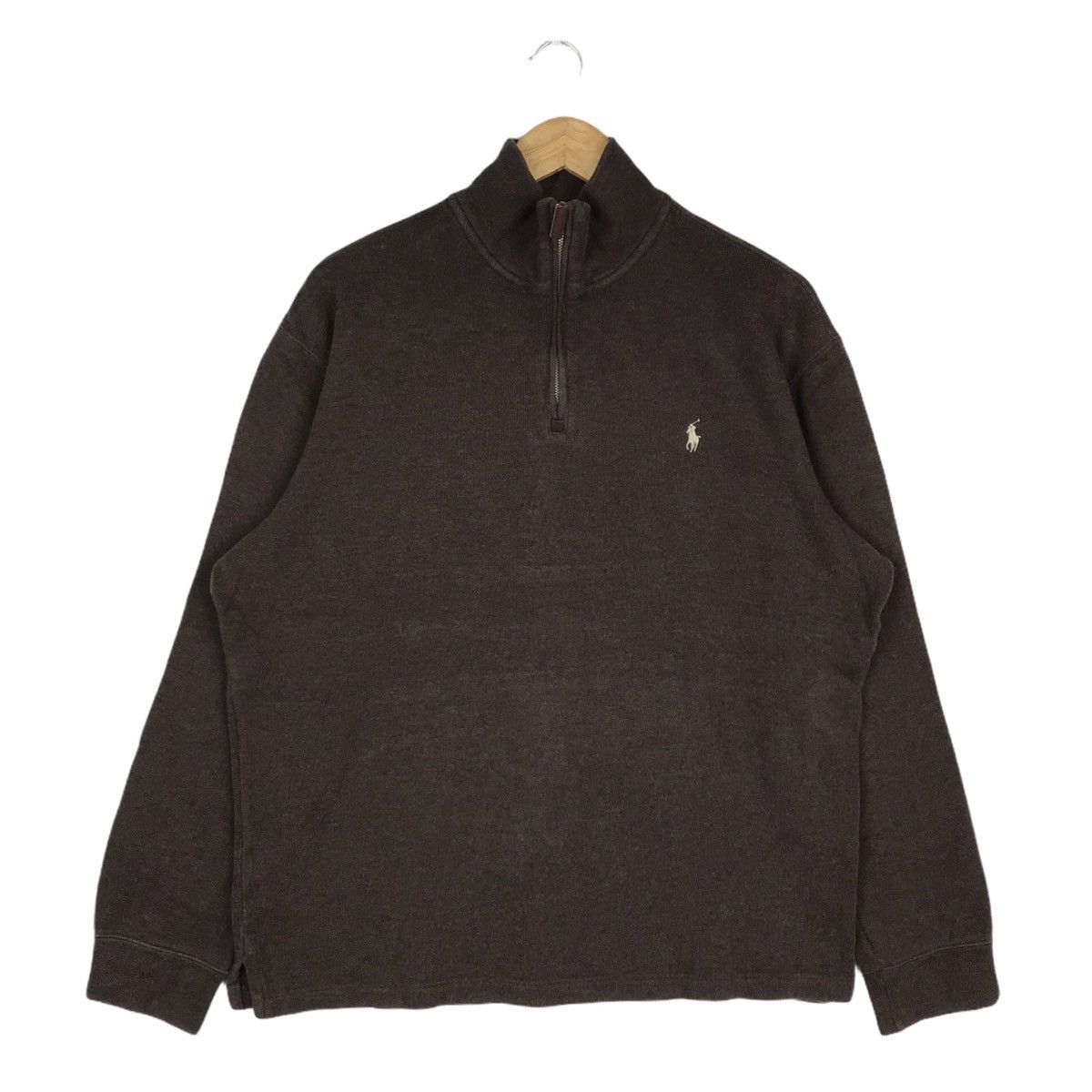 Polo Ralph Lauren Polo Ralph Lauren Polo Small Pony Half Zipper Sweatshirt Size US L / EU 52-54 / 3 - 1 Thumbnail