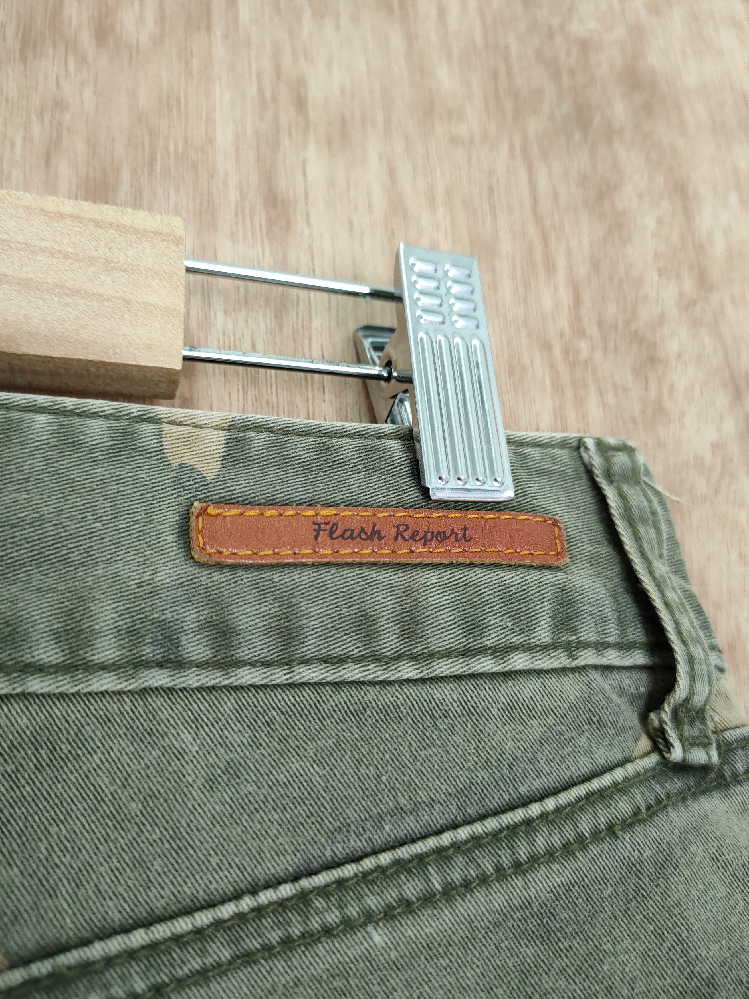 Japanese Brand DLL Flash Report skinny camo military cargo pants #726 Size 28" / US 6 / IT 42 - 9 Thumbnail