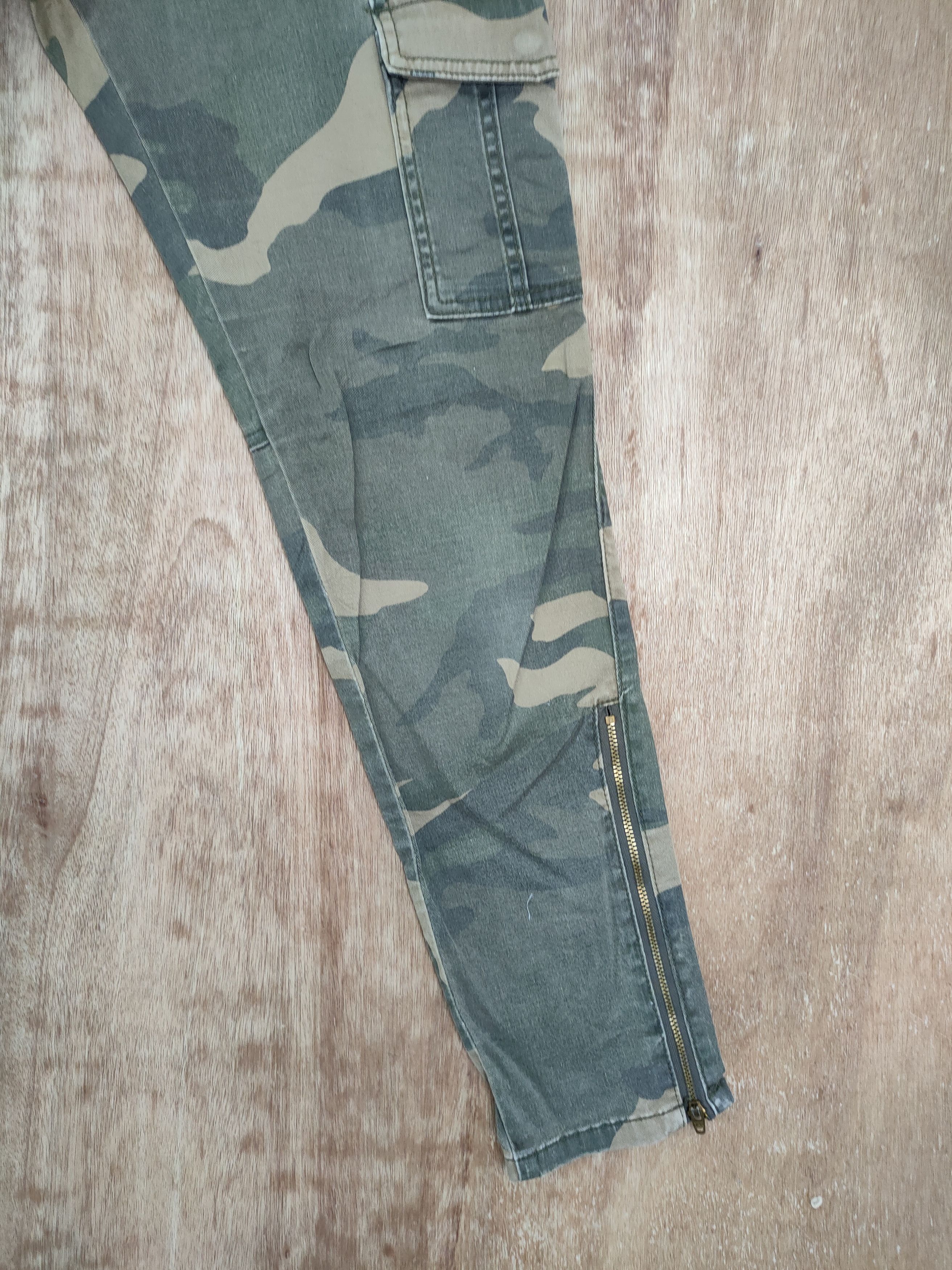 Japanese Brand DLL Flash Report skinny camo military cargo pants #726 Size 28" / US 6 / IT 42 - 3 Thumbnail