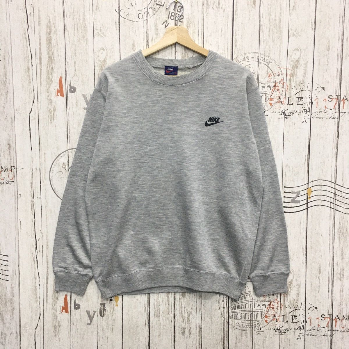 image of Nike Small Logo Made In Japan in Silver, Men's (Size Large)