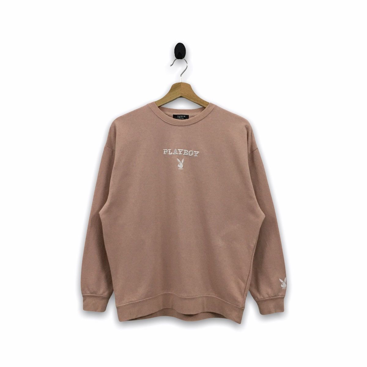 Playboy Rare Playboy Bunny Center Logo Embroidery Sweatshirt Size US L / EU 52-54 / 3 - 1 Thumbnail