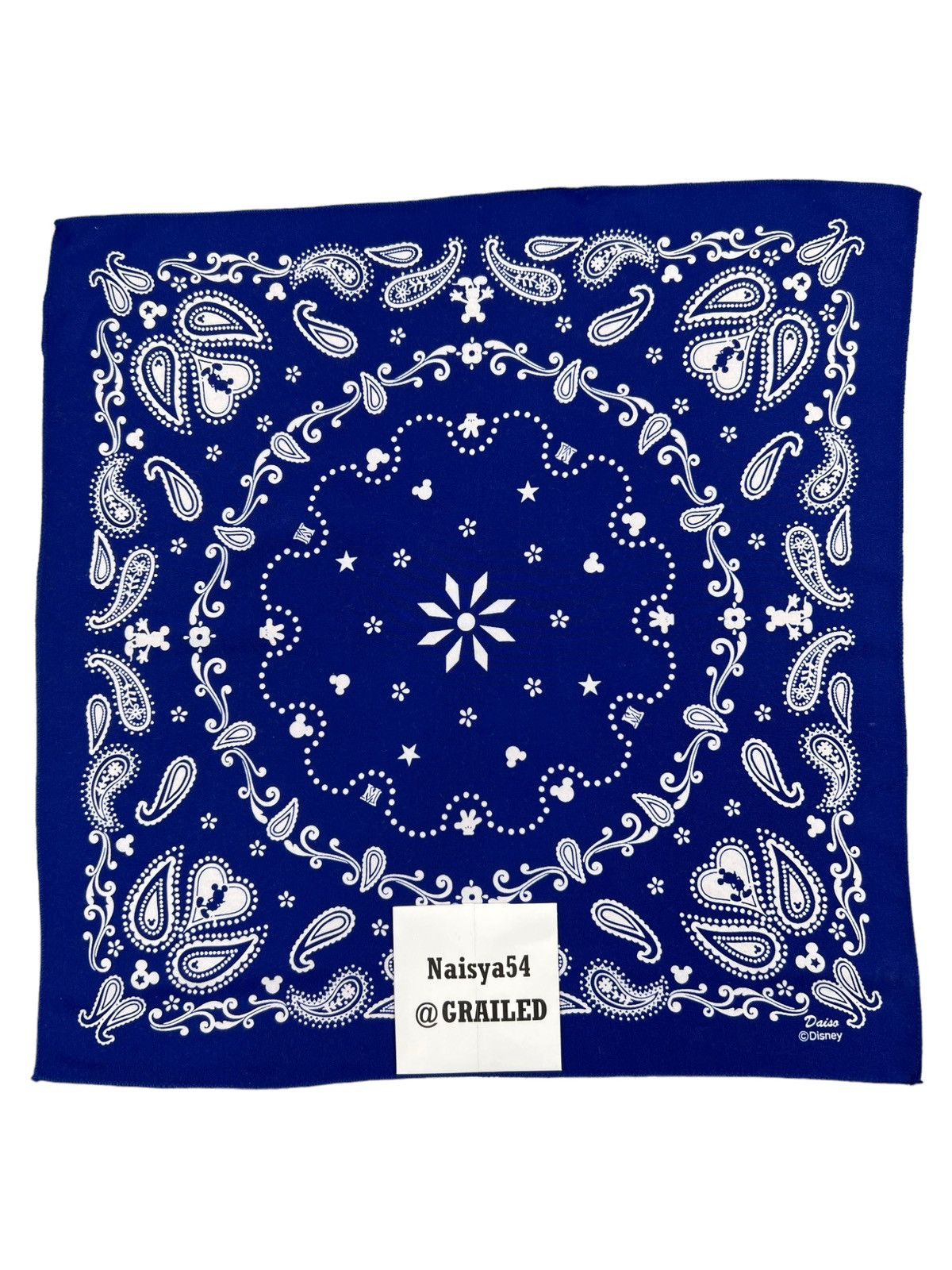 Disney Mickey Mouse Handkerchief Neckerchief Bandana Pocketsquare Size ONE SIZE - 7 Thumbnail
