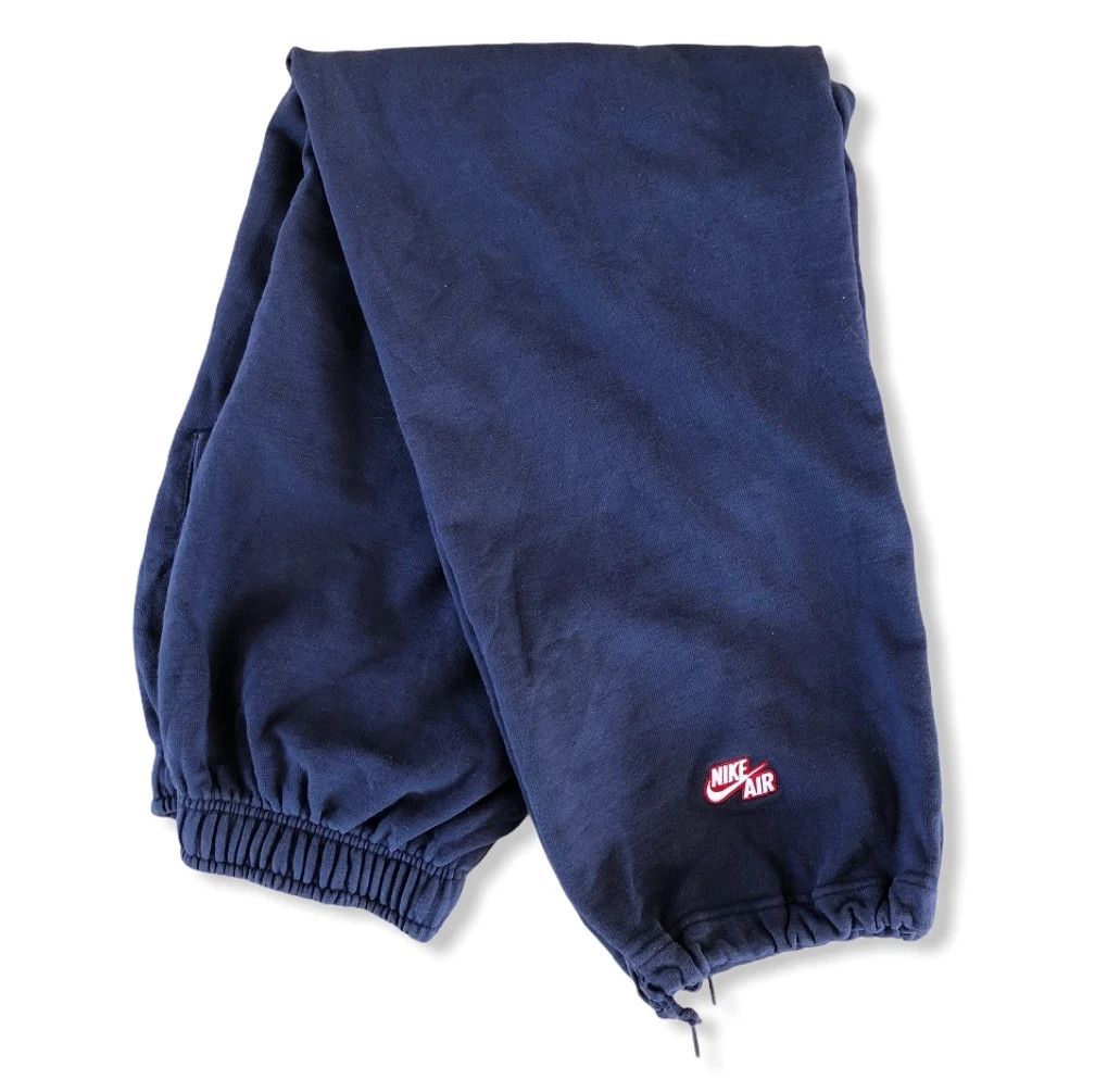 image of Y2K Nike Air Small Logo Sweatpants in Blue, Men's (Size 34)