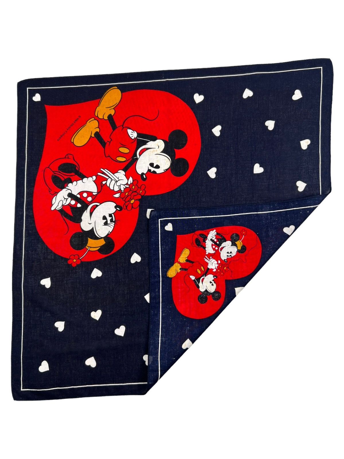 Disney × Mickey Mouse Mickey & Minnie Handkerchief Neckerchief Pocketsquare Size ONE SIZE - 3 Thumbnail