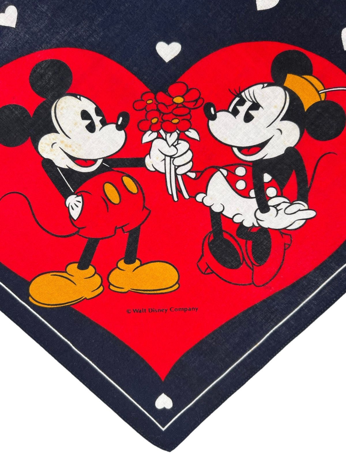 Disney × Mickey Mouse Mickey & Minnie Handkerchief Neckerchief Pocketsquare Size ONE SIZE - 2 Thumbnail