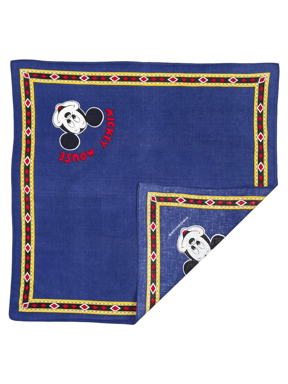 Disney Mickey Mouse Handkerchief Neckerchief Bandana Pocketsquare Size ONE SIZE - 3 Thumbnail