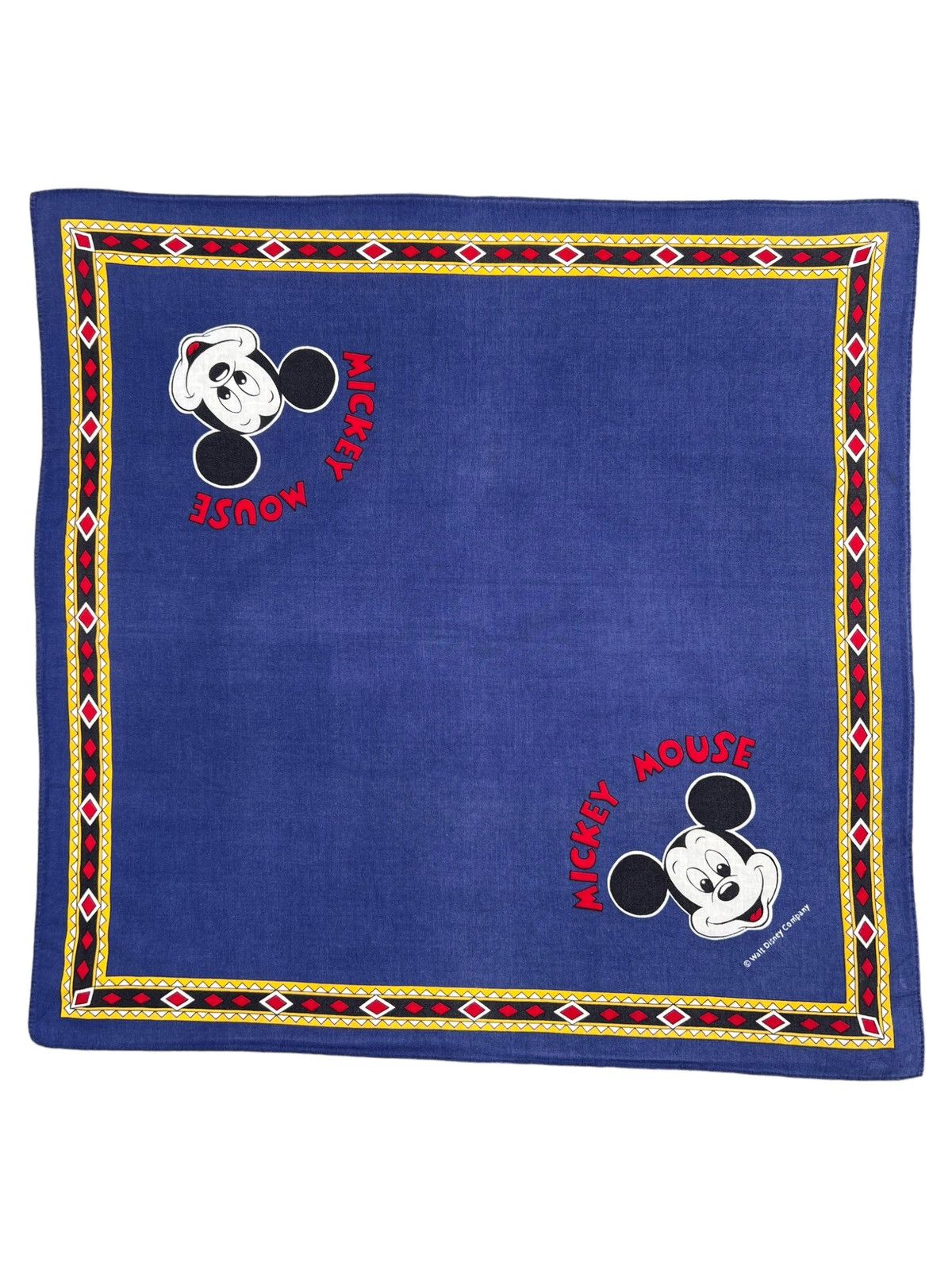 Disney Mickey Mouse Handkerchief Neckerchief Bandana Pocketsquare Size ONE SIZE - 1 Thumbnail