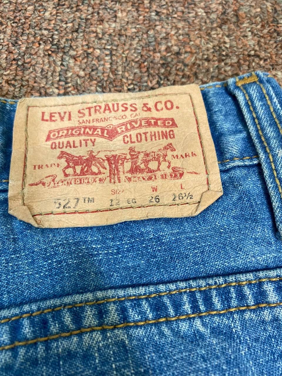 Levi's vintage levis 527 flare bootcut distressed denim Size US 29 - 6 Thumbnail