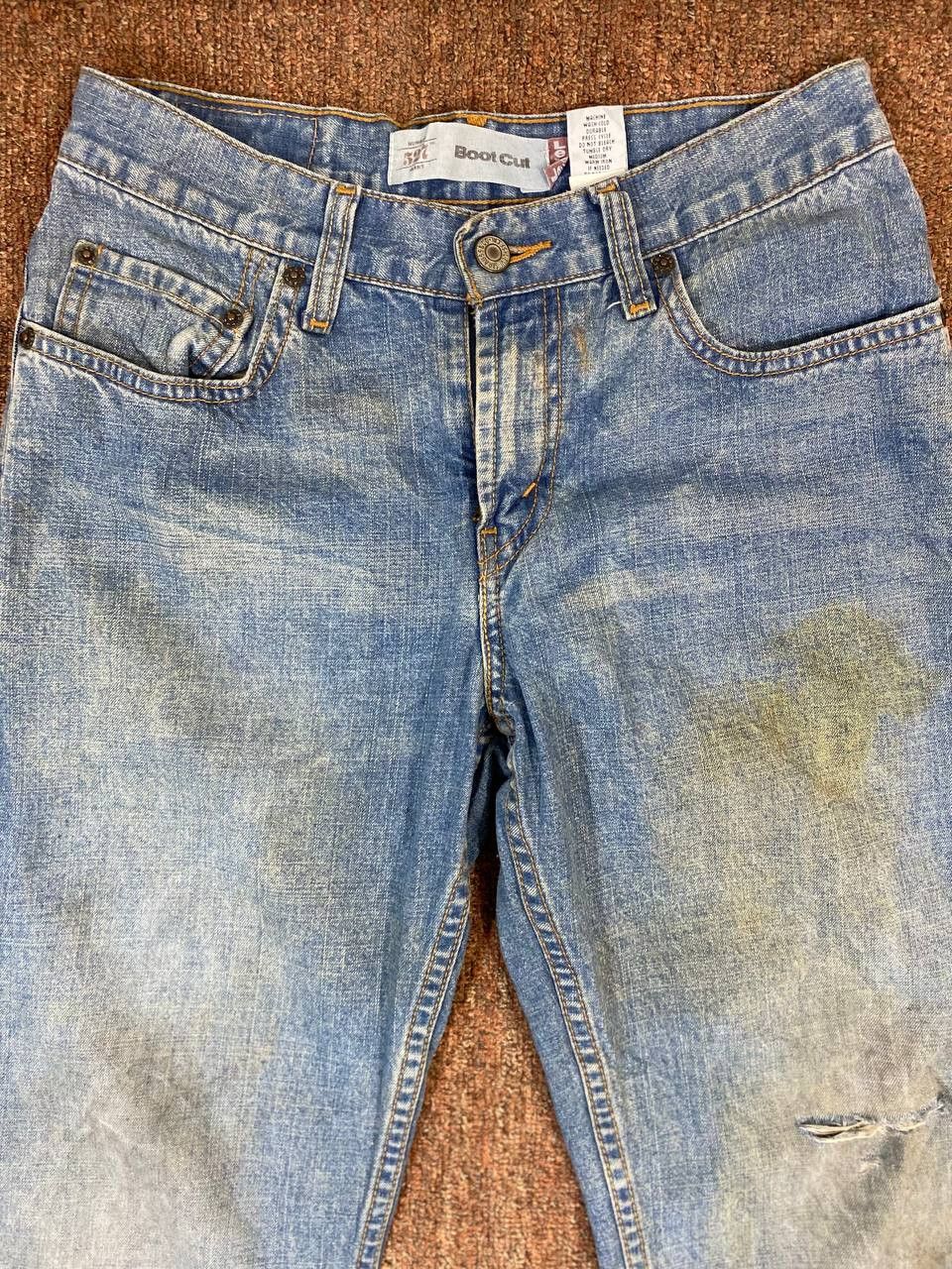 Levi's vintage levis 527 flare bootcut distressed denim Size US 29 - 8 Thumbnail