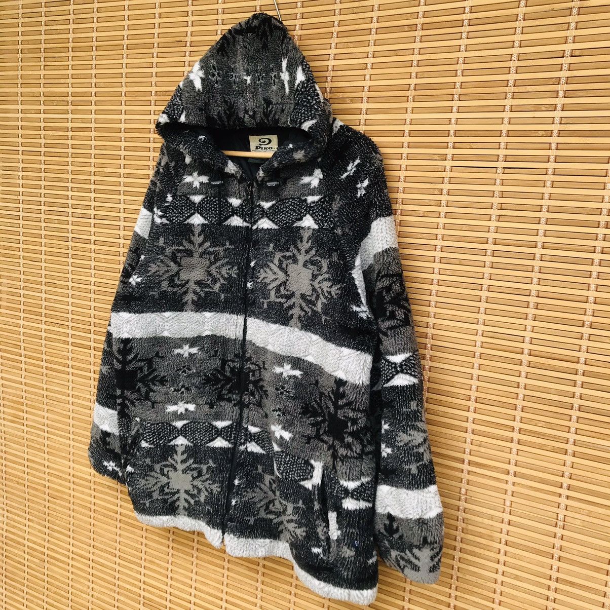 Other Vintage Piko Abstract Navajo Da-Bull fleece hoodie jumper Size US M / EU 48-50 / 2 - 2 Thumbnail